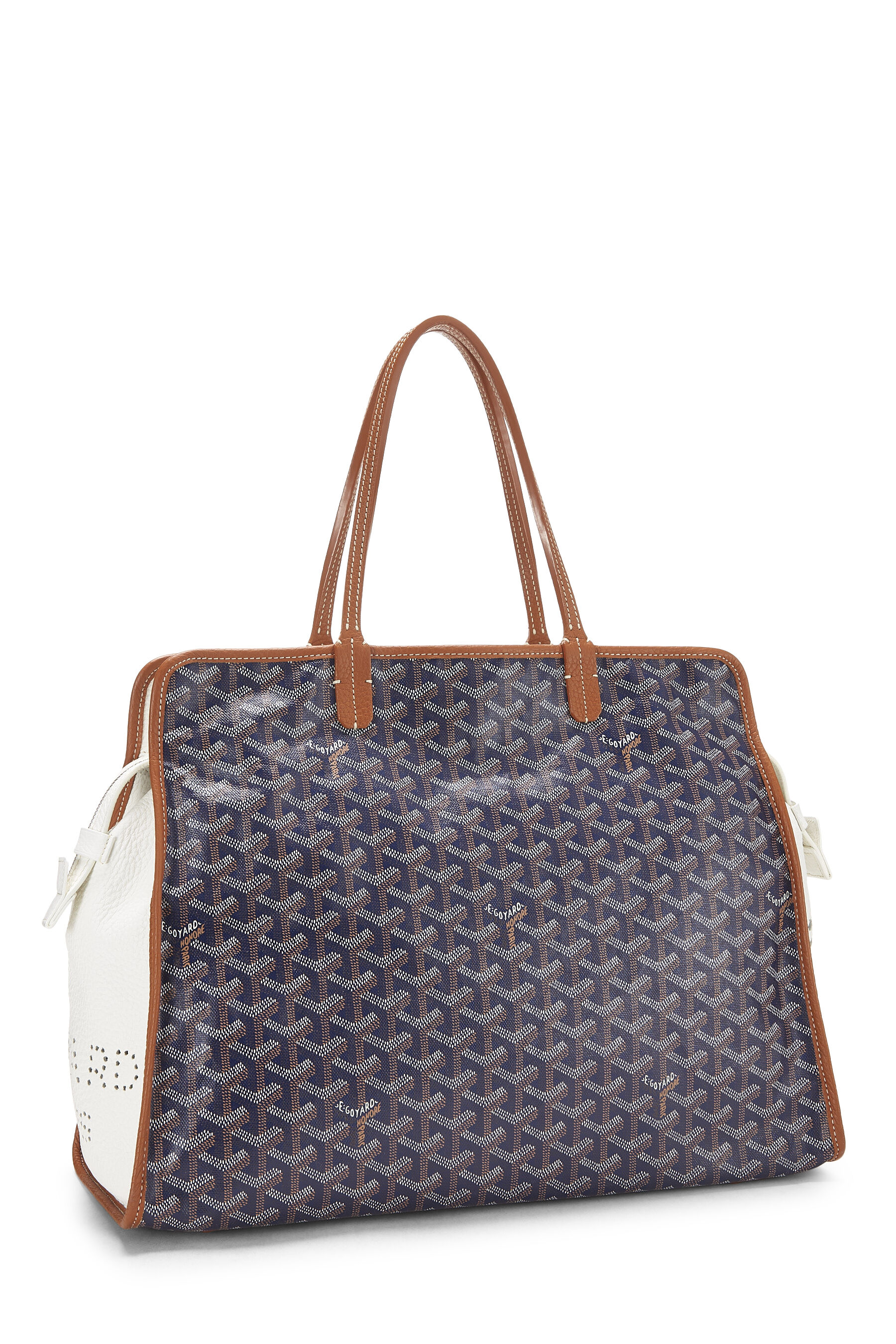 Navy Goyardine Canvas Hardy PM QEB05P0LNF000 | WGACA 