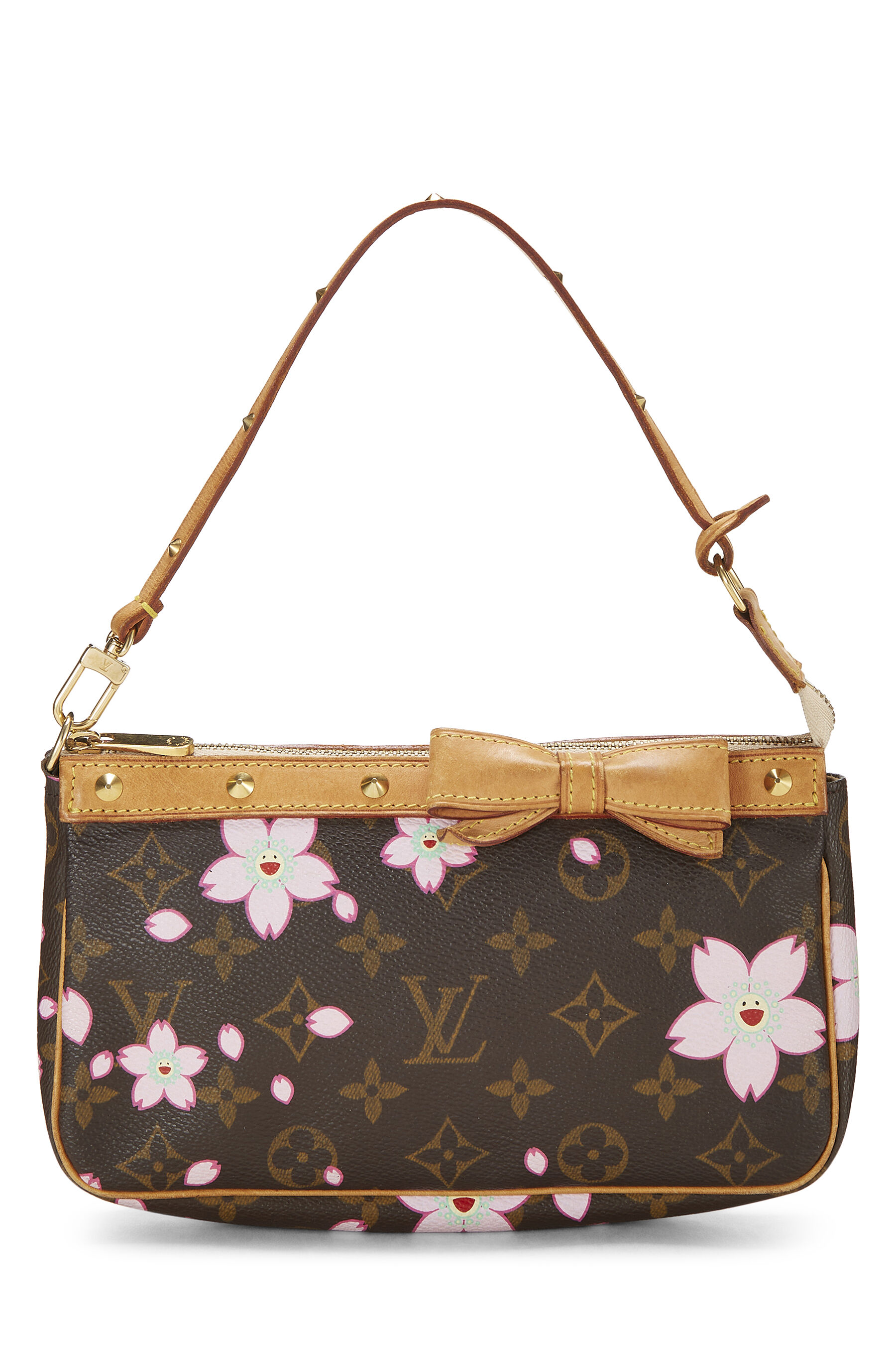 Louis Vuitton Monogram Canvas Cherry Blossom Pochette Accessories in Brown