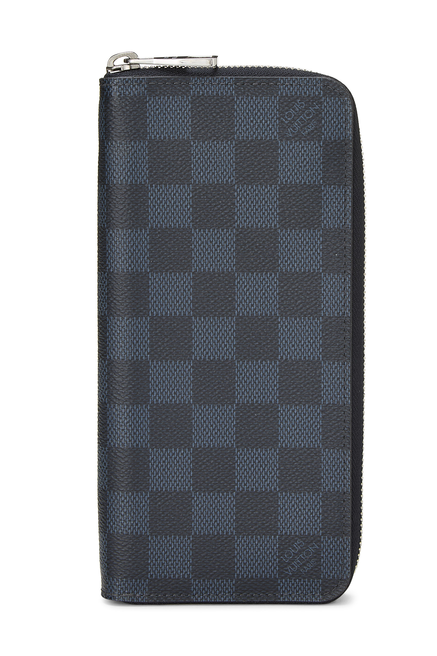 Pre-Owned Damier Cobalt Zippy Vertical QJACBDPYBB011 display picture 1