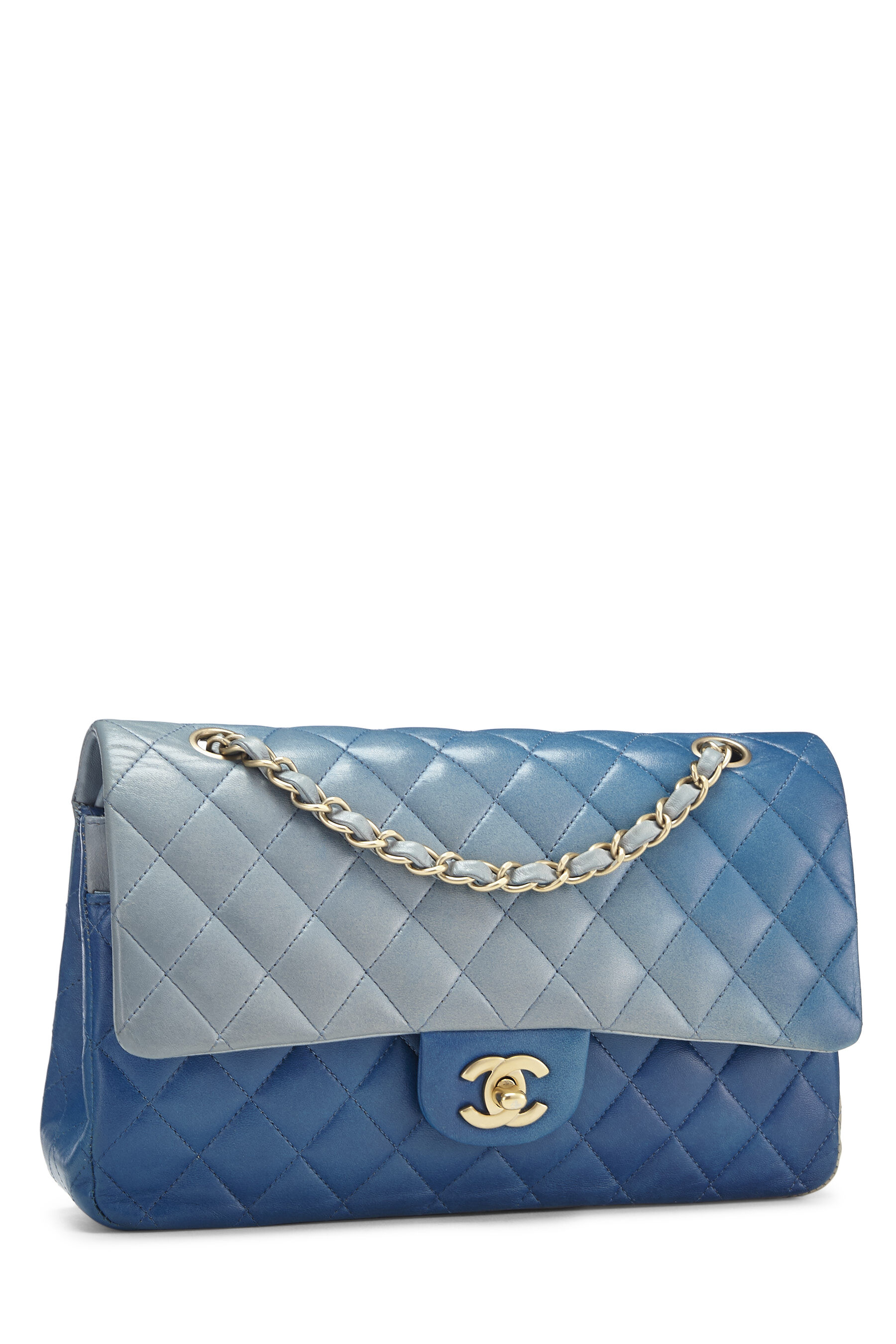 Shopbop Archive Chanel Quilted Ombre Zip Shoulder Bag