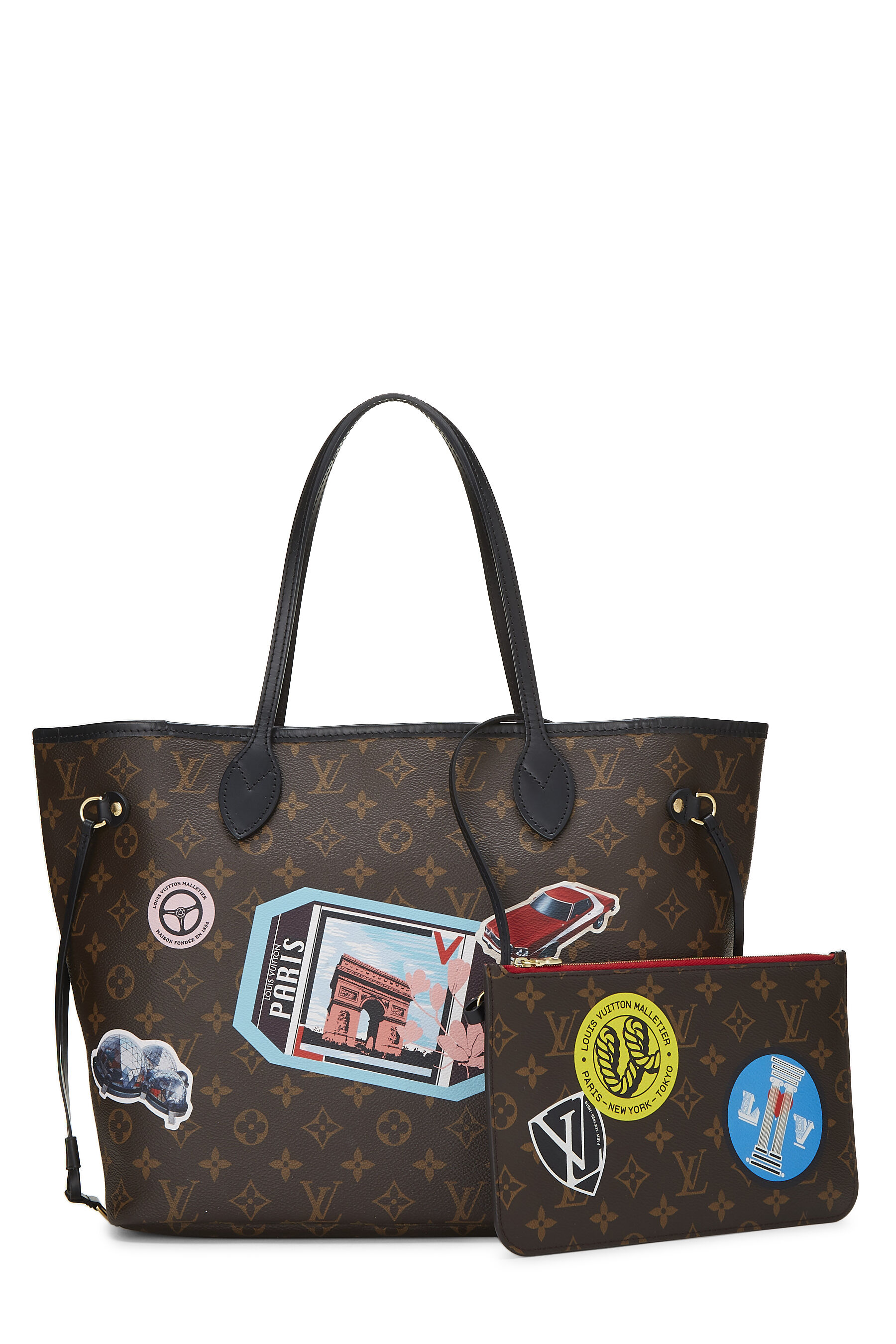 Louis Vuitton Monogram Canvas World Tour Neverfull MM NM - What Goes Around  Comes Around