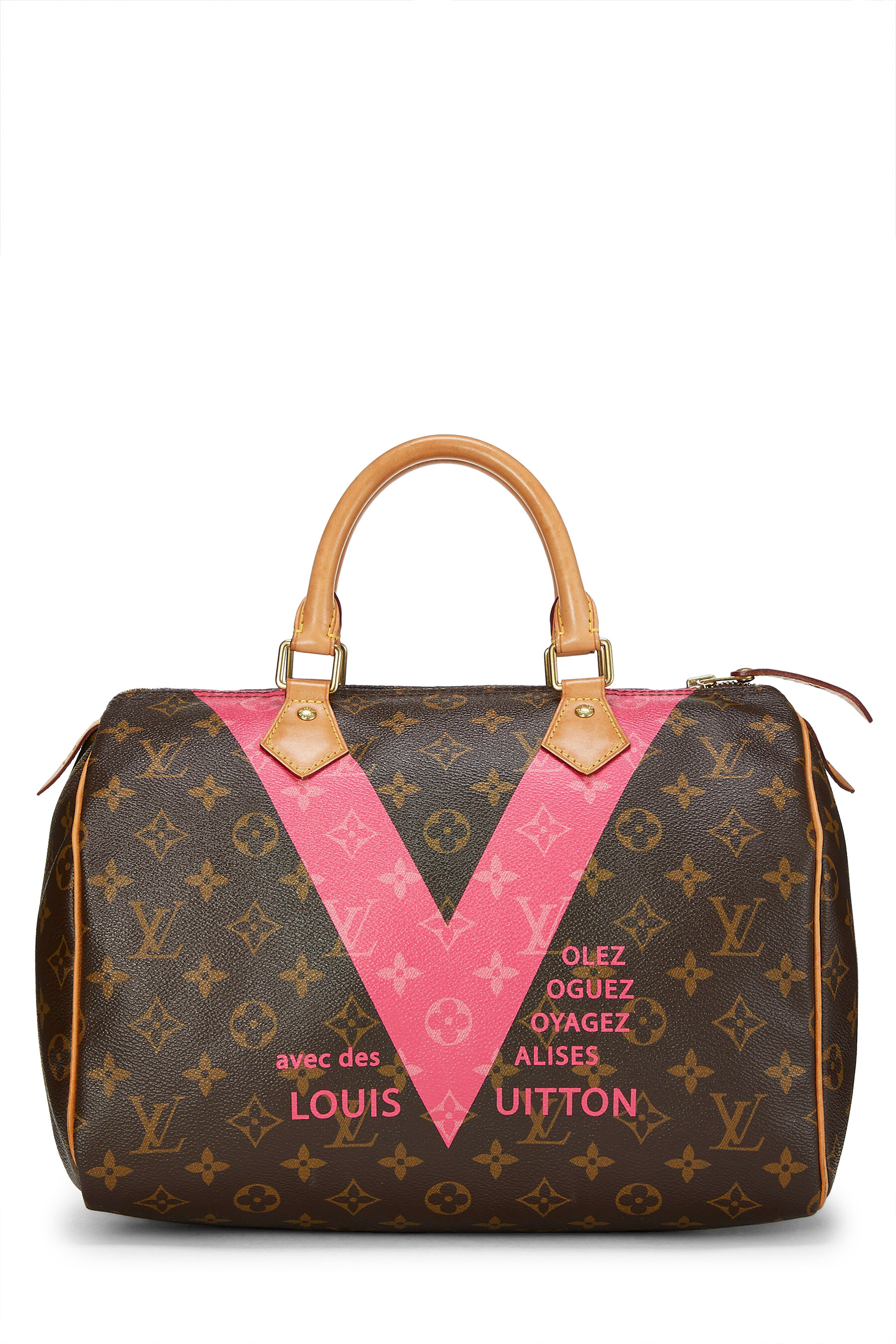 Louis Vuitton Speedy 30 Limited Edition Pink Monogram V  ReLoved Luxury
