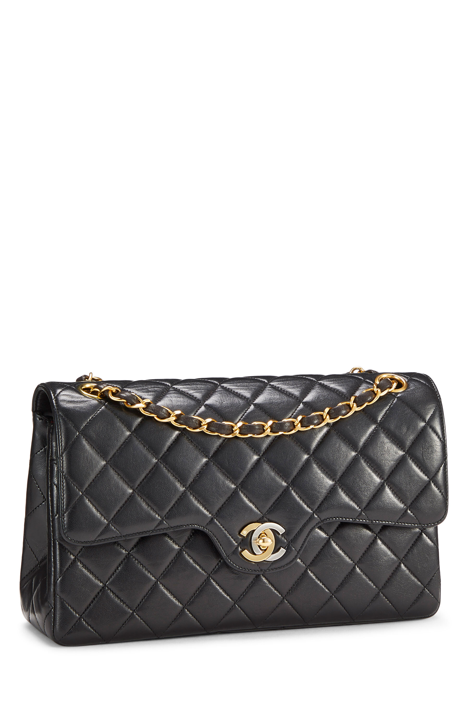Chanel Patent Leather Classic Jumbo Double Flap Bag (SHF-23462) – LuxeDH