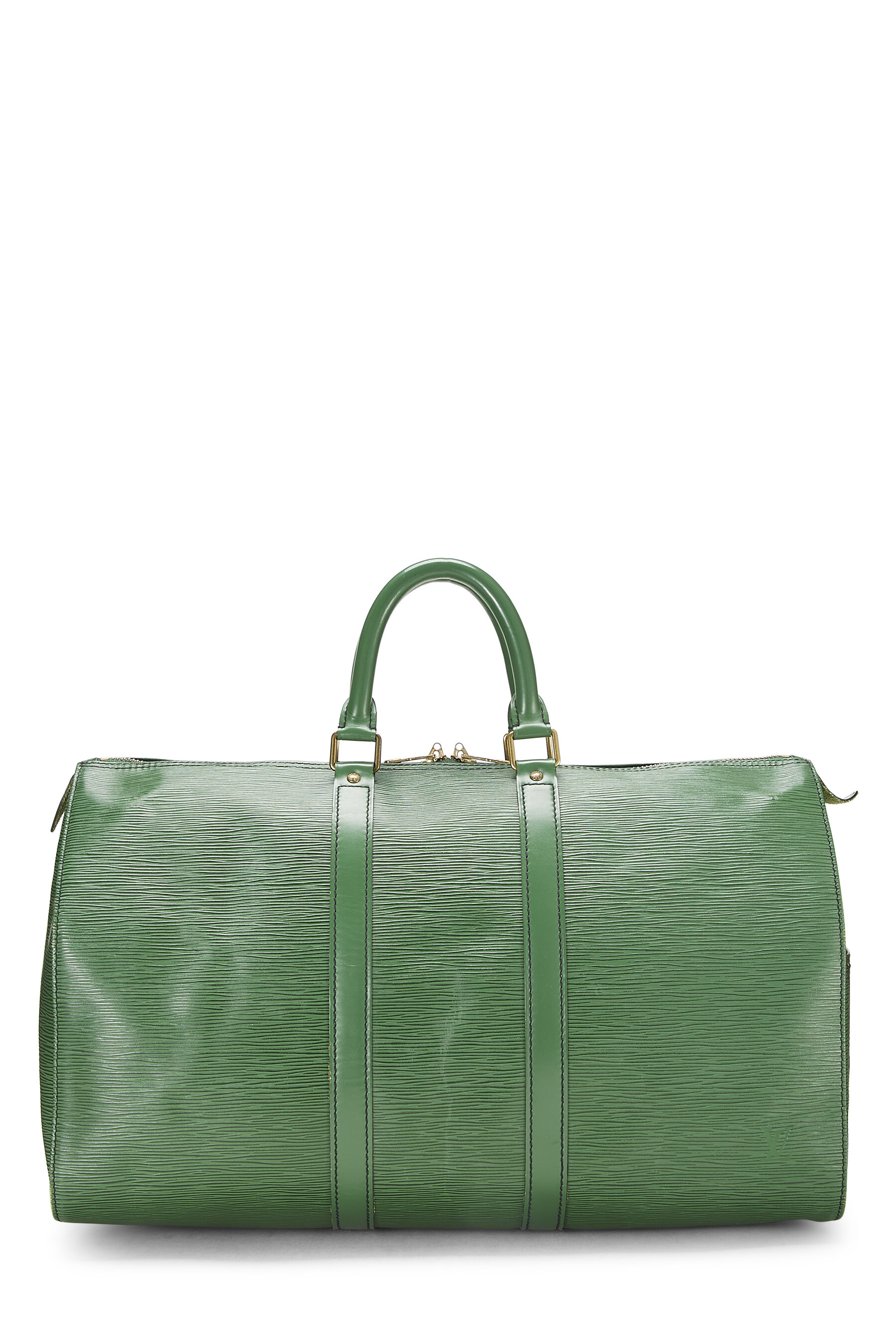 Louis Vuitton Keepall 50 Green EPI Leather Travel Bag