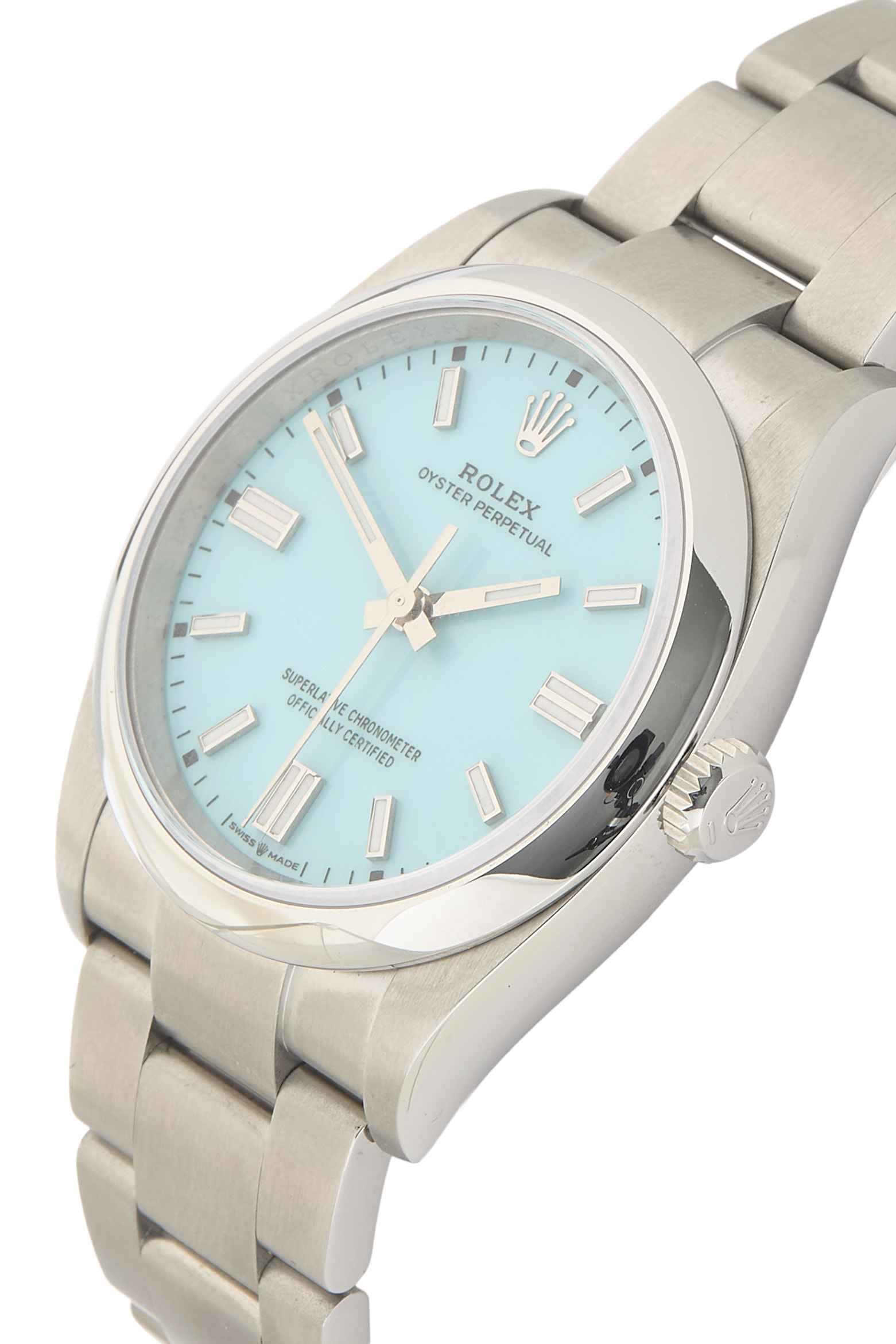 Pre-Owned Tiffany Turquoise Dial Oyster Perpetual 126000 36mm
