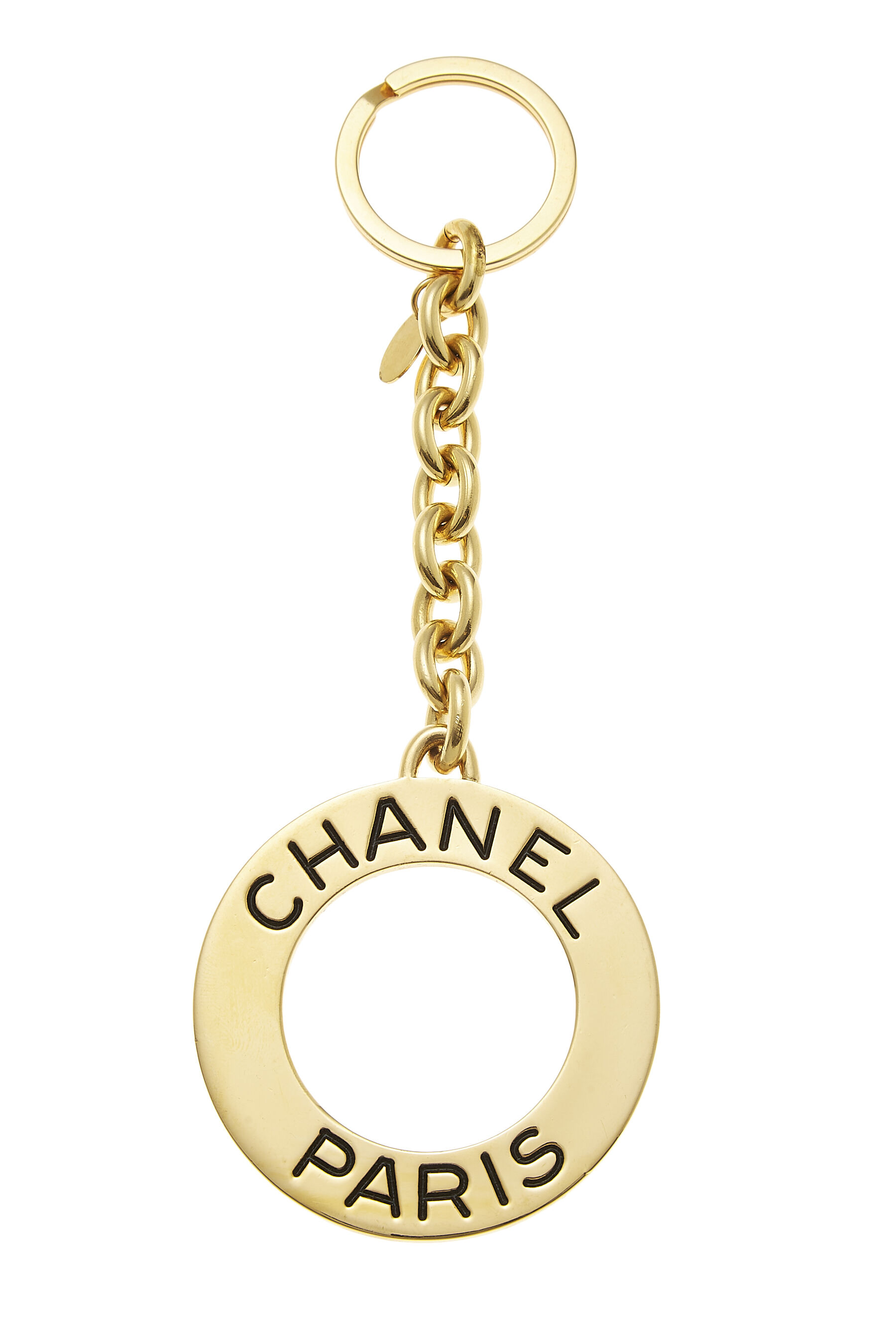 CHANEL CC Turnlock Key Chain Gold 178480