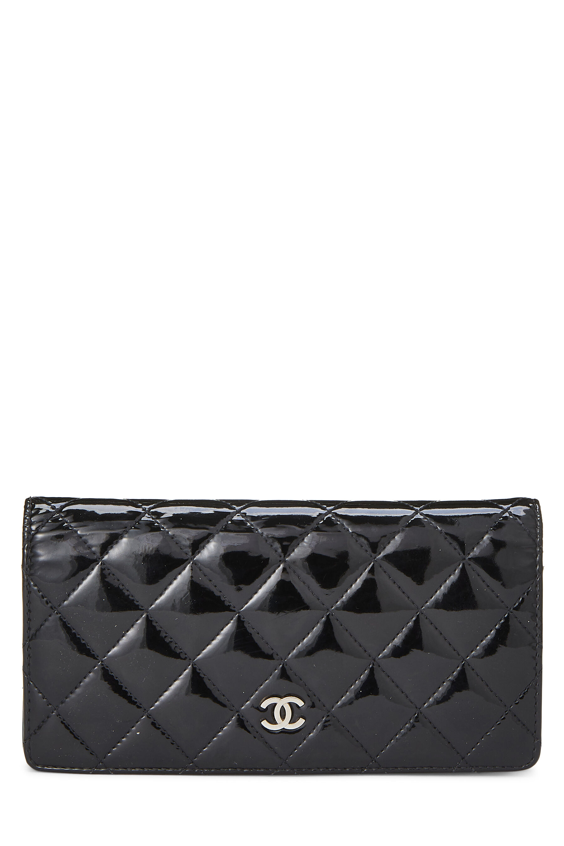 Chanel Pink Quilted Patent Leather L Yen Wallet