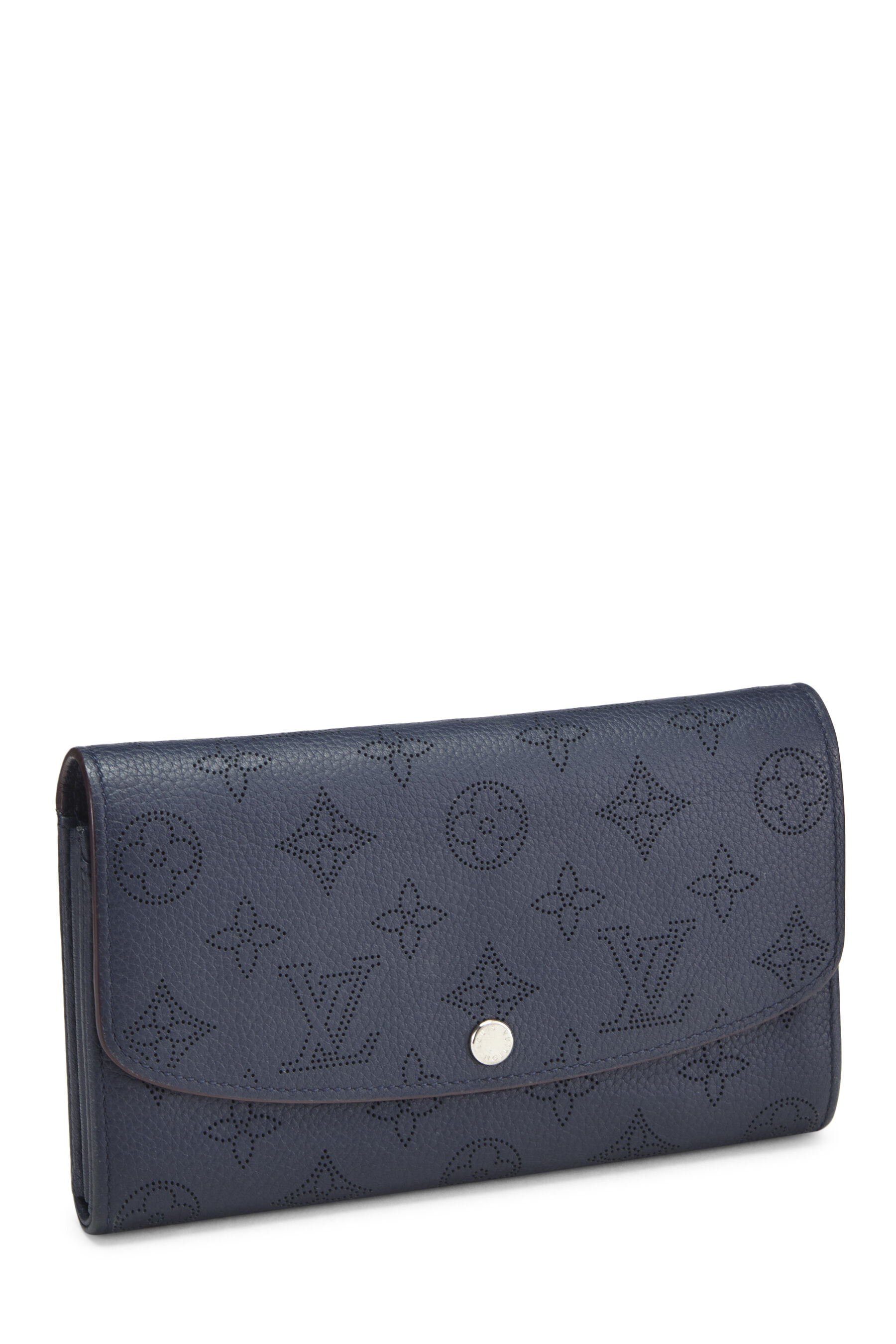 Louis Vuitton Galet Monogram Mahina Leather Iris Wallet - Yoogi's Closet
