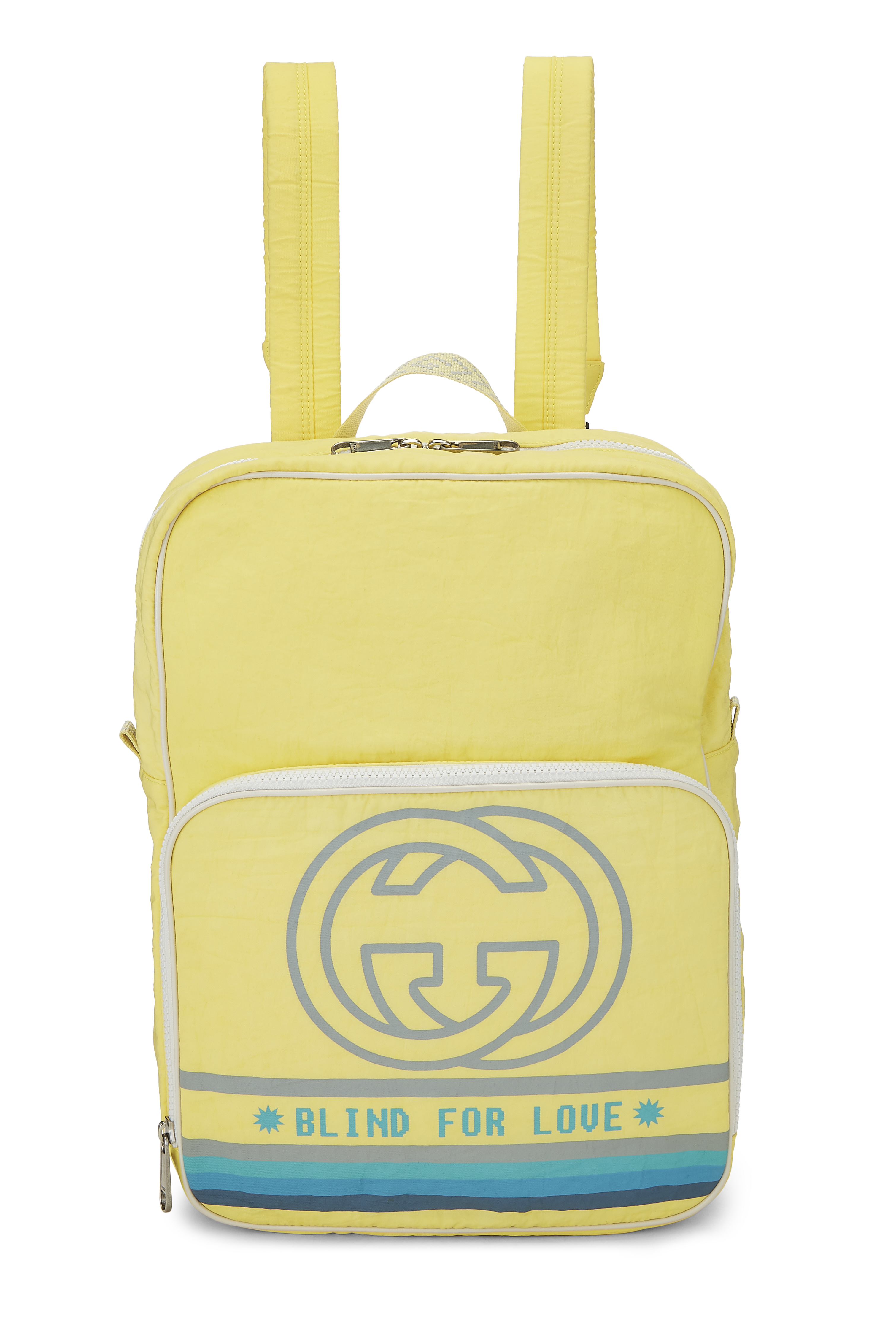 gucci backpack with yellow straps