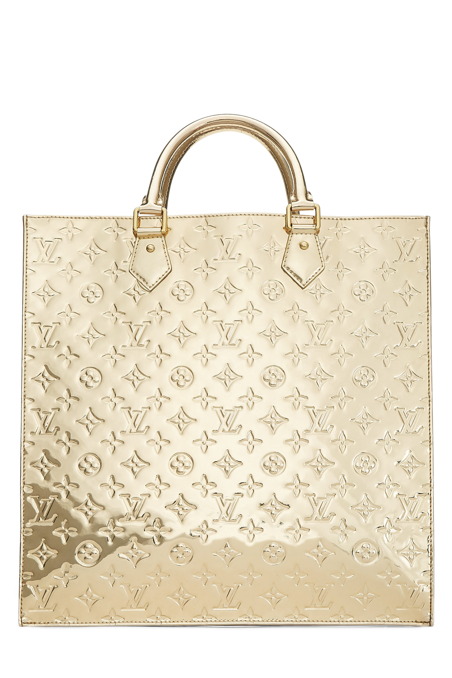 Louis Vuitton Limited Edition Gold Monogram Miroir Sac Plat Louis