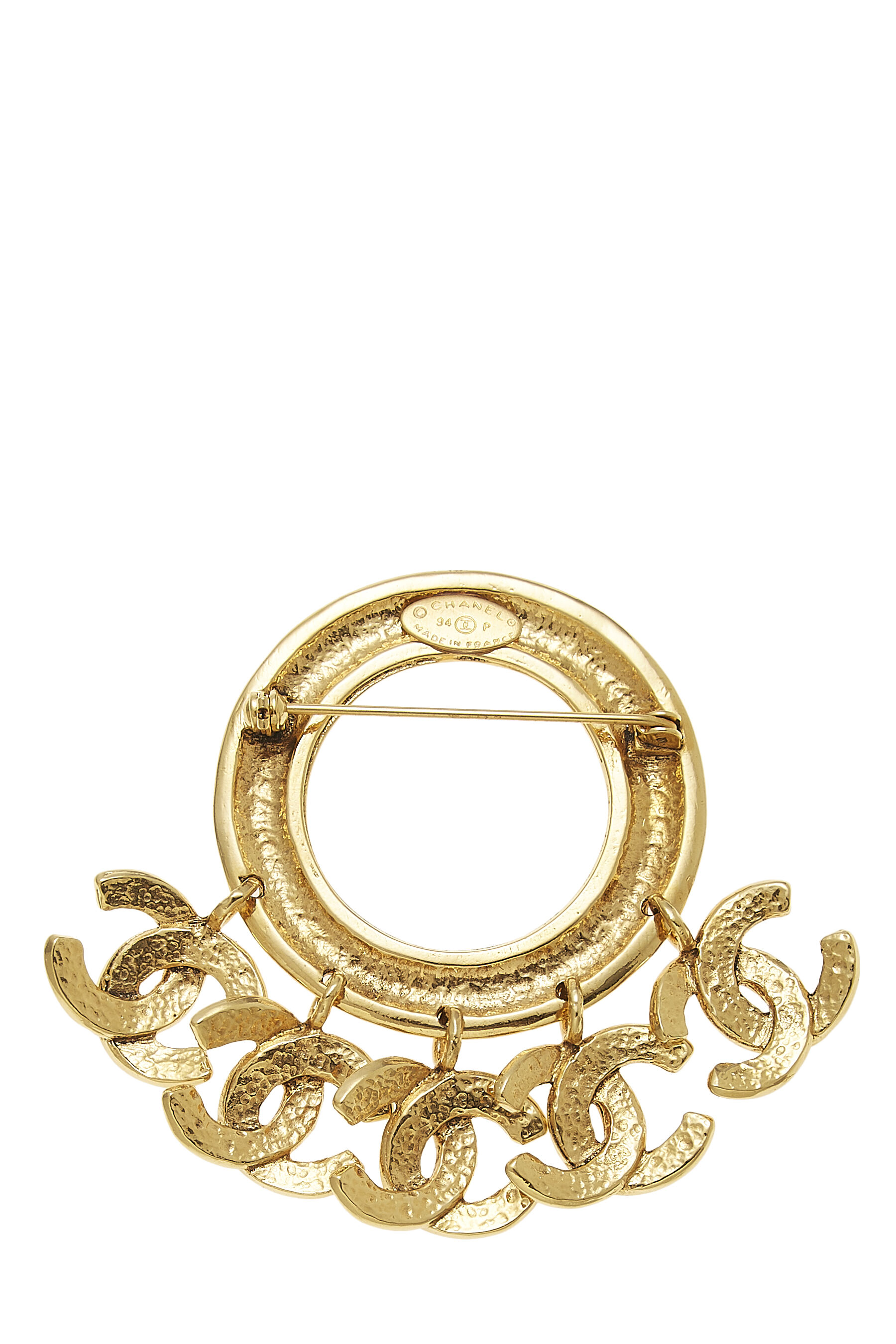 Vintage gold dangle earrings chanel - Gem