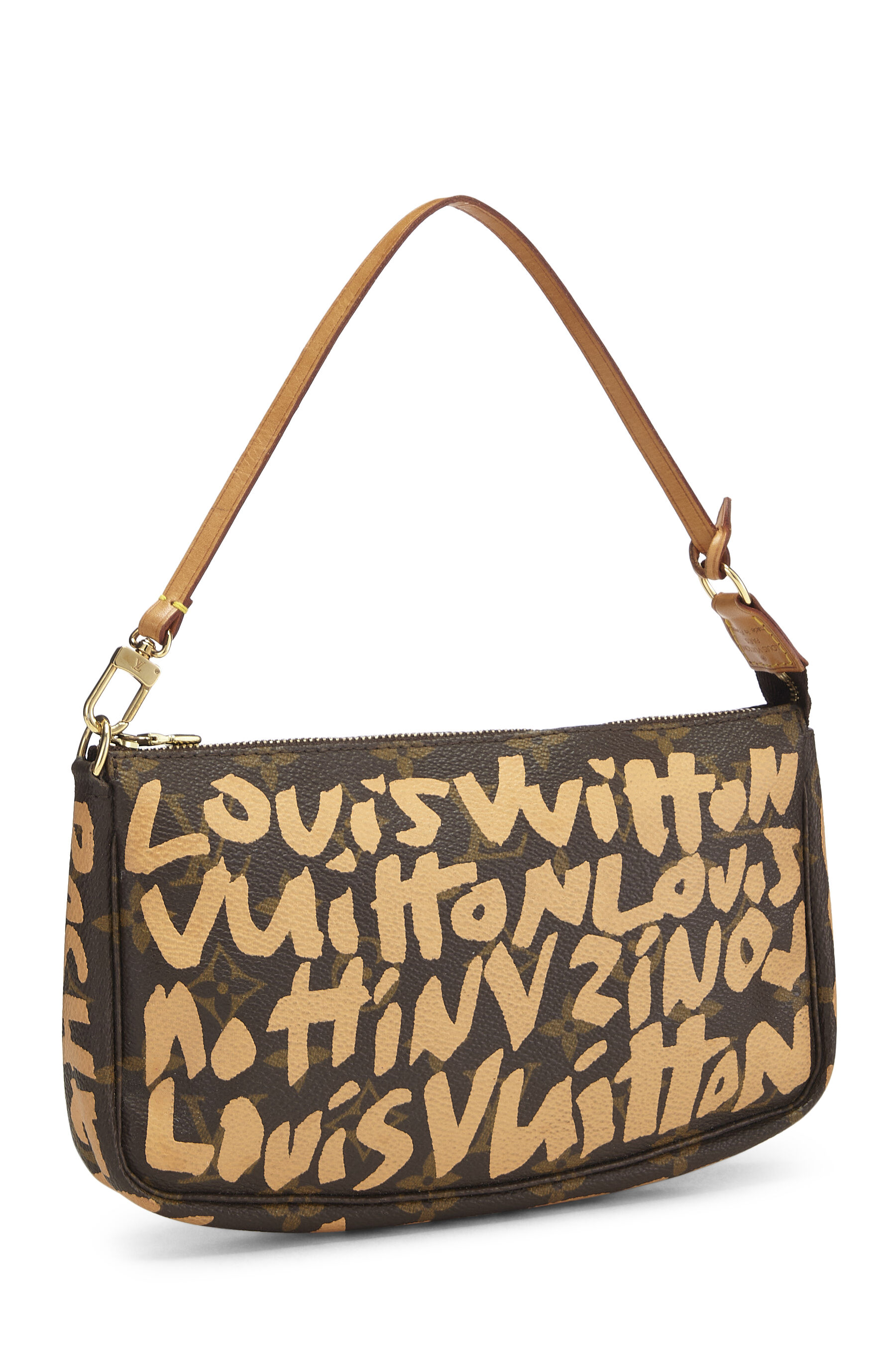Louis Vuitton Brown x Stephen Sprouse Monogram Graffiti Pochette Accessoires  Cloth ref.954663 - Joli Closet