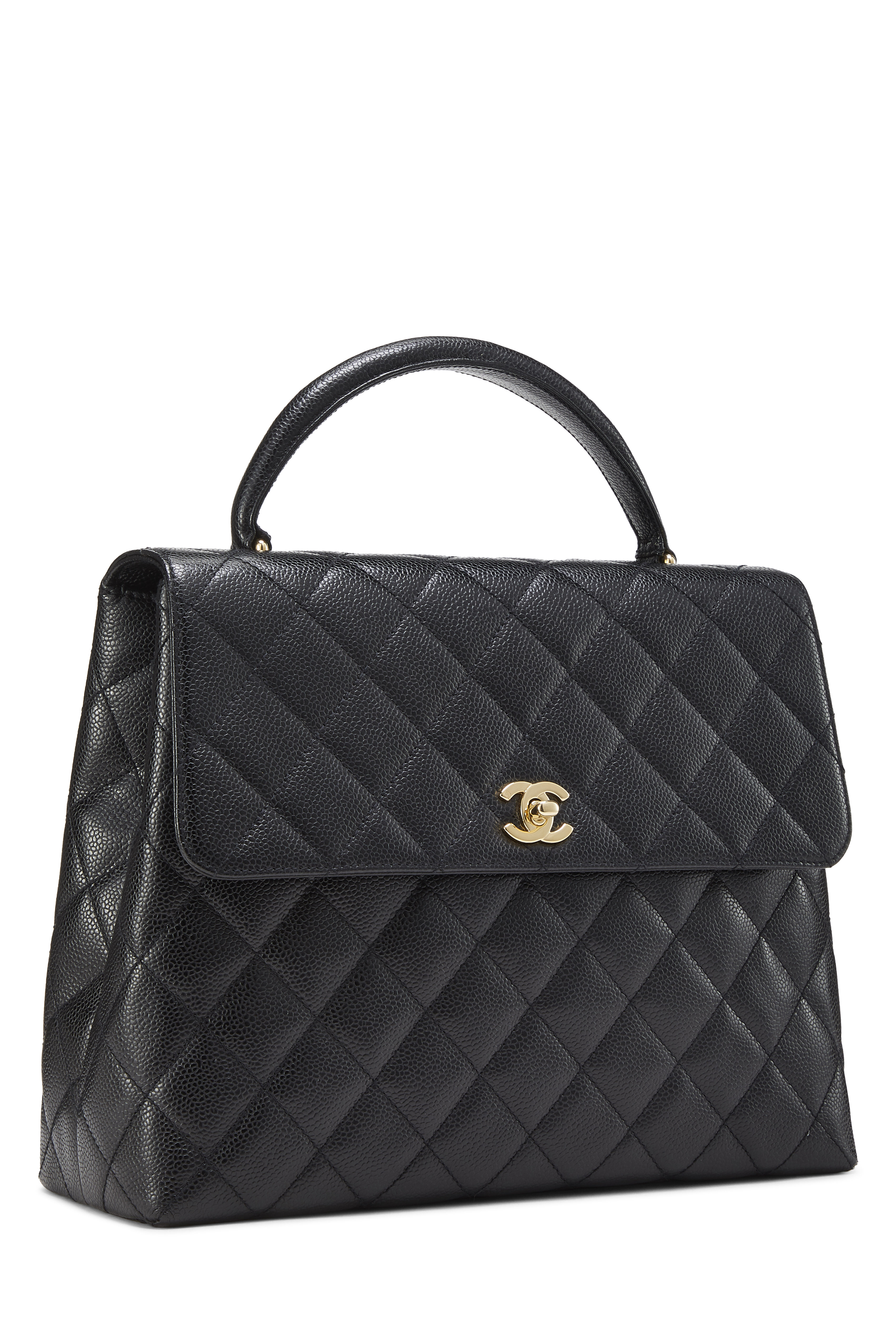 Chanel - Beige Quilted Caviar Kelly