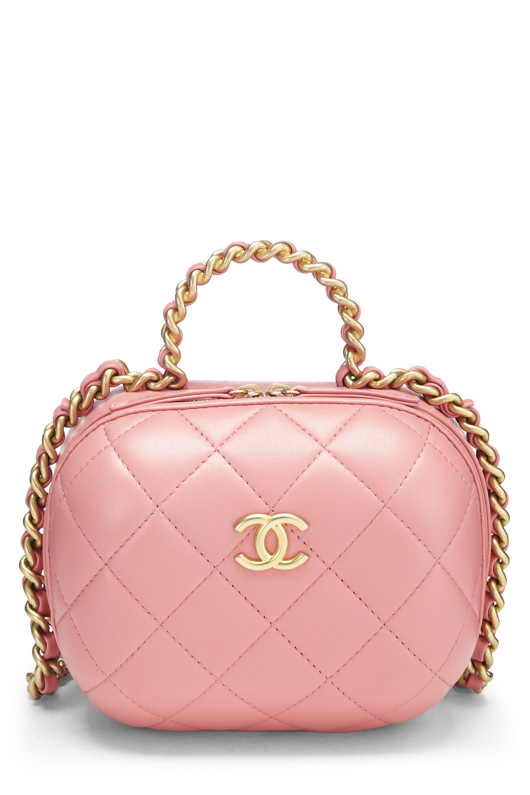 hot pink chanel handbag black