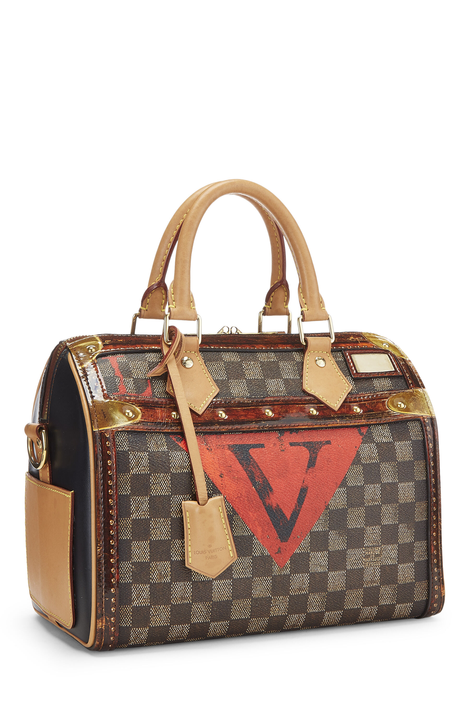 LOUIS VUITTON LIMITED EDITION TIME TRUNKS SPEEDY 25 BANDOLIERE