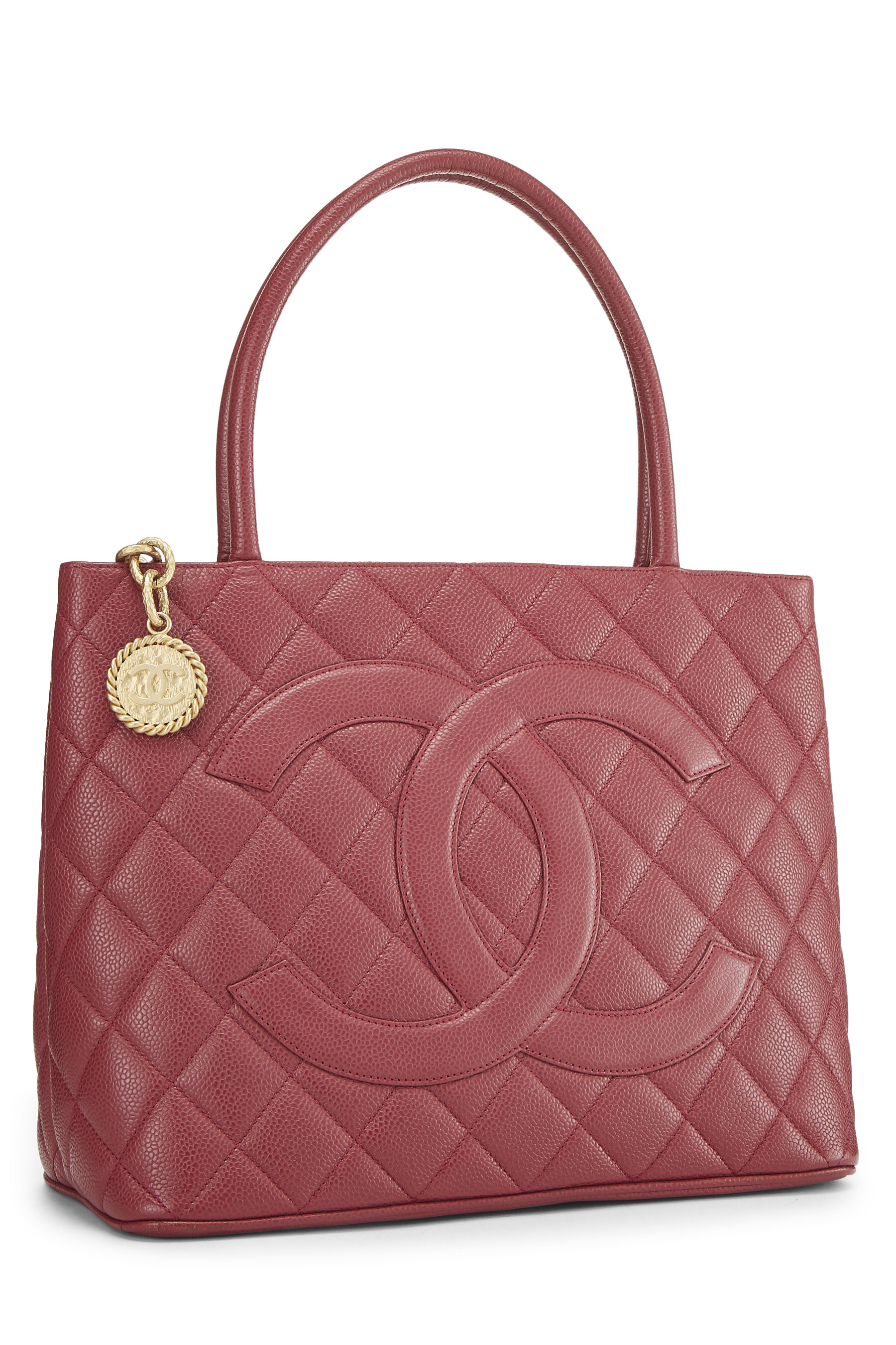 Chanel Pink Quilted Caviar Medallion Tote Q6B02H0FPB098 | WGACA