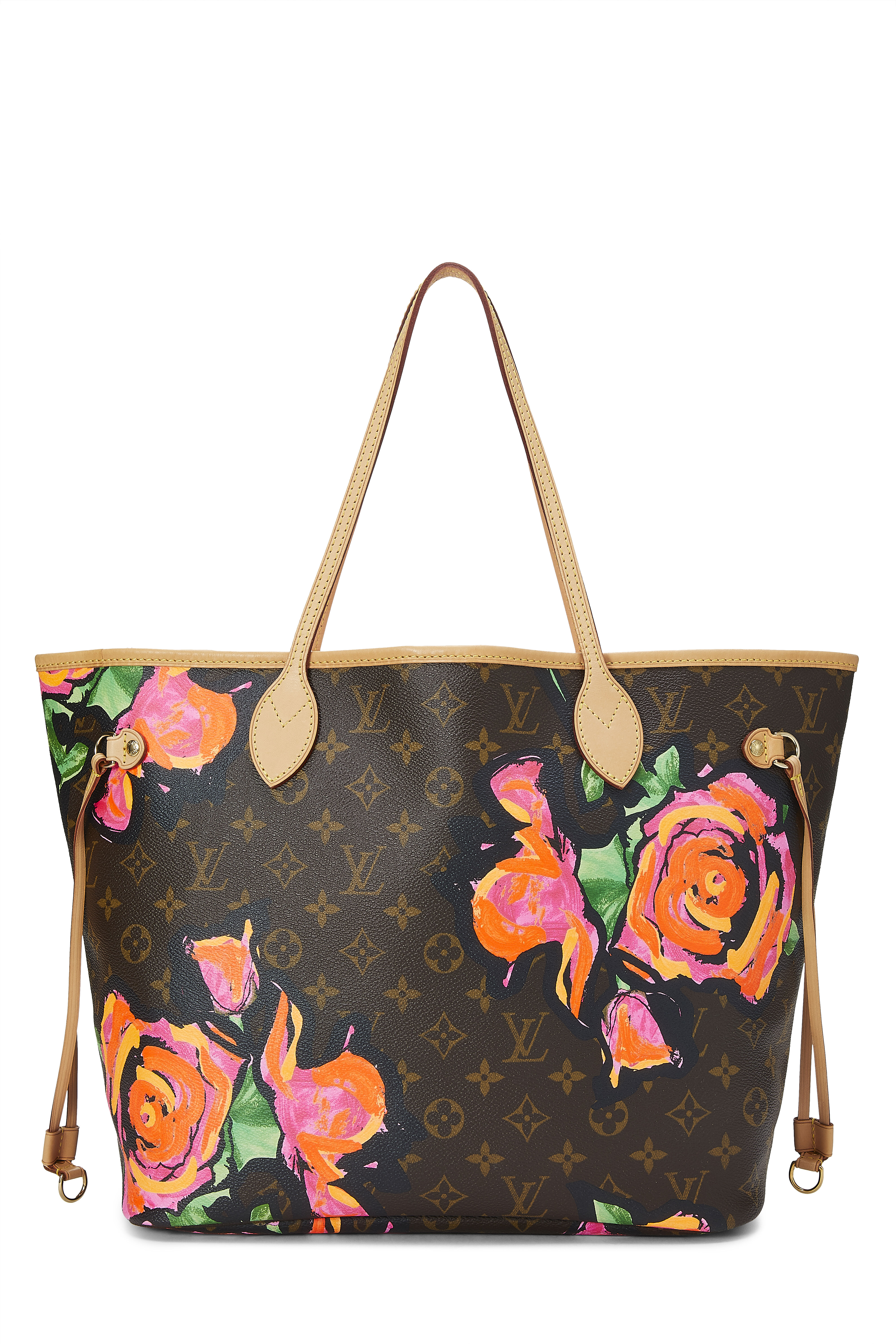 Stephen Sprouse x Louis Vuitton Monogram Canvas Roses Neverfull MM  