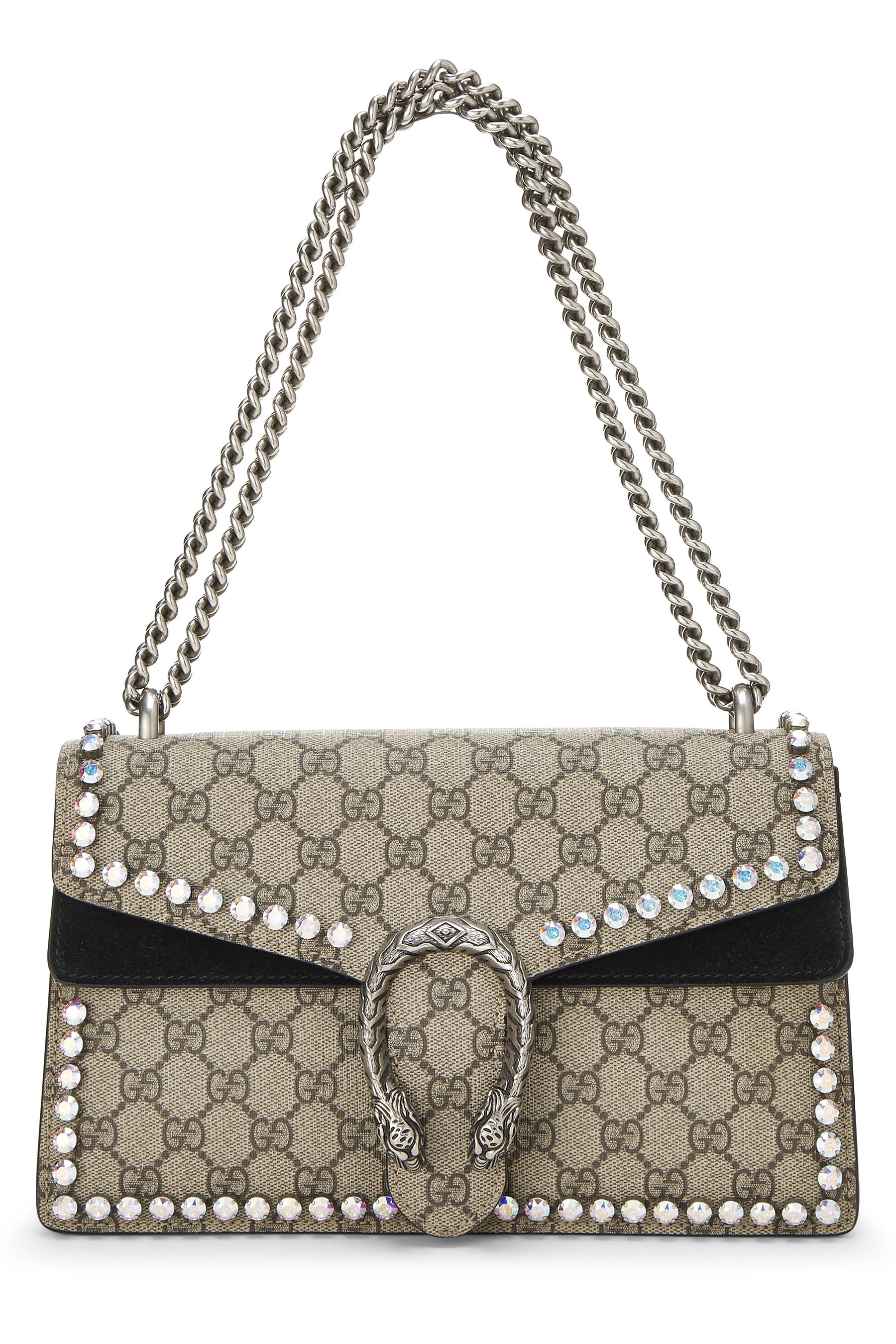 Gucci Dionysus Shoulder Bag GG Supreme Arabesque Medium Yellow/Beige in  Coated Canvas Leather with Silver-tone - US
