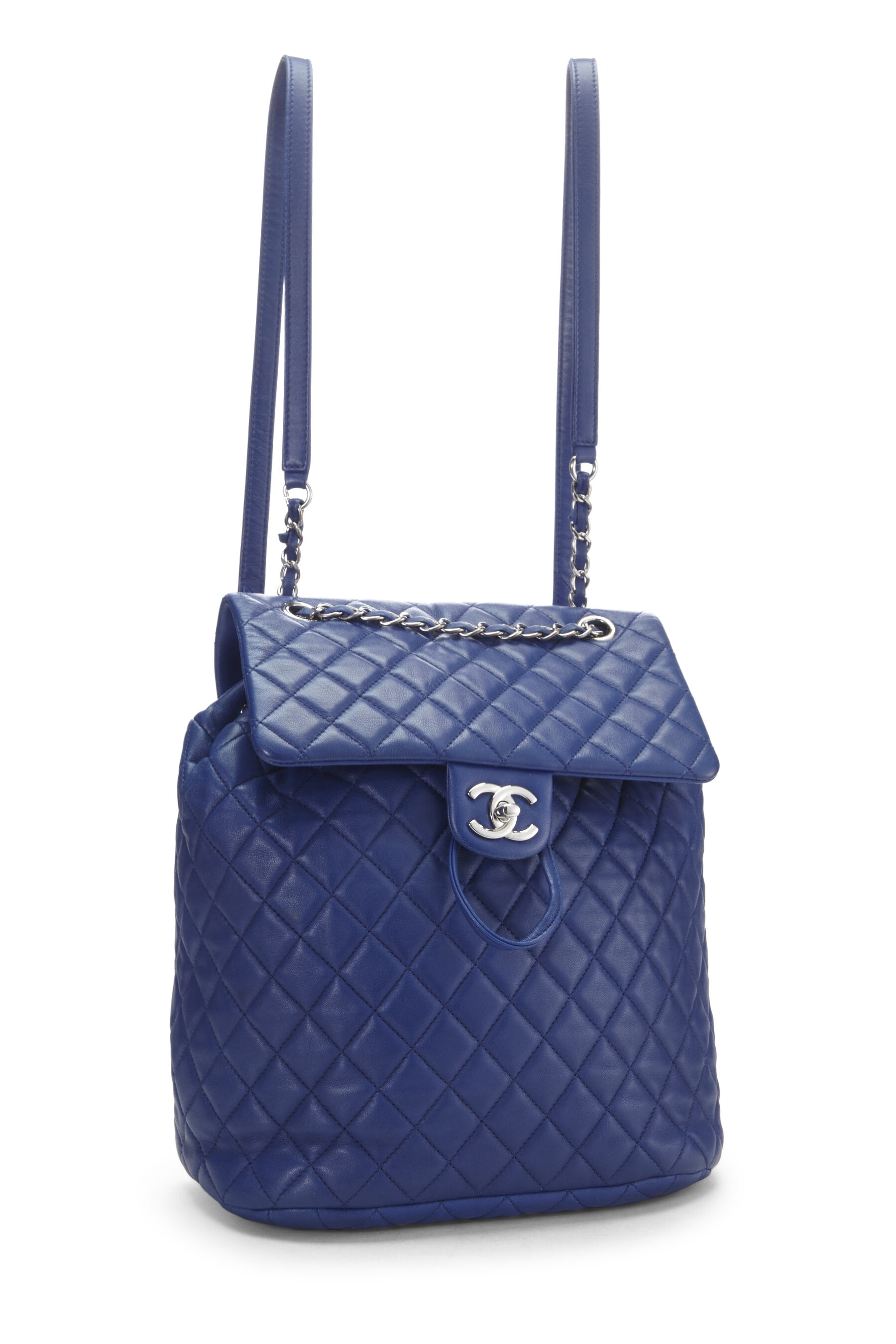 Chanel Blue Quilted Lambskin Urban Spirit Backpack Large Q6B2AZ1IB5000