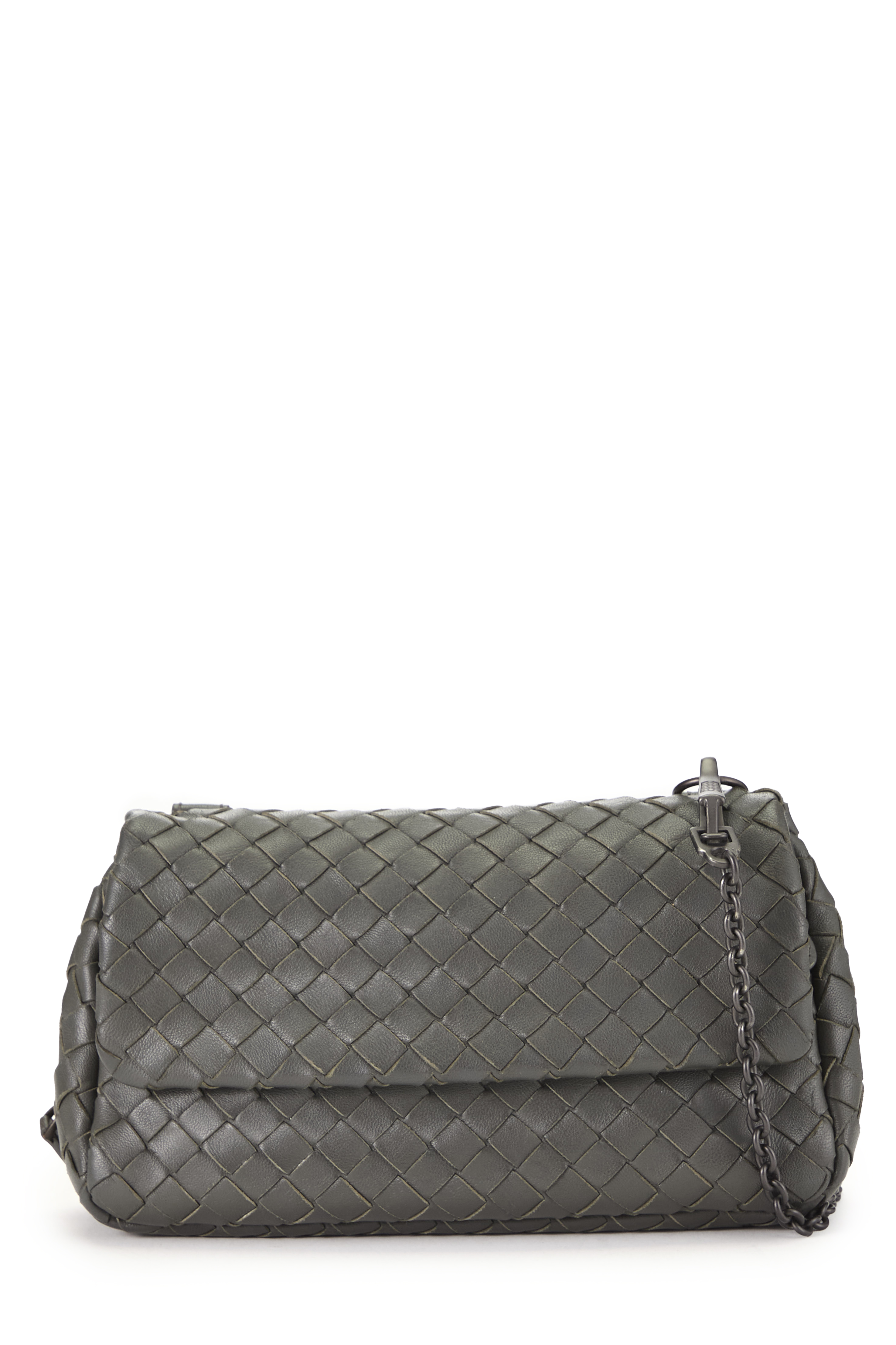 Intrecciato Leather Crossbody Small