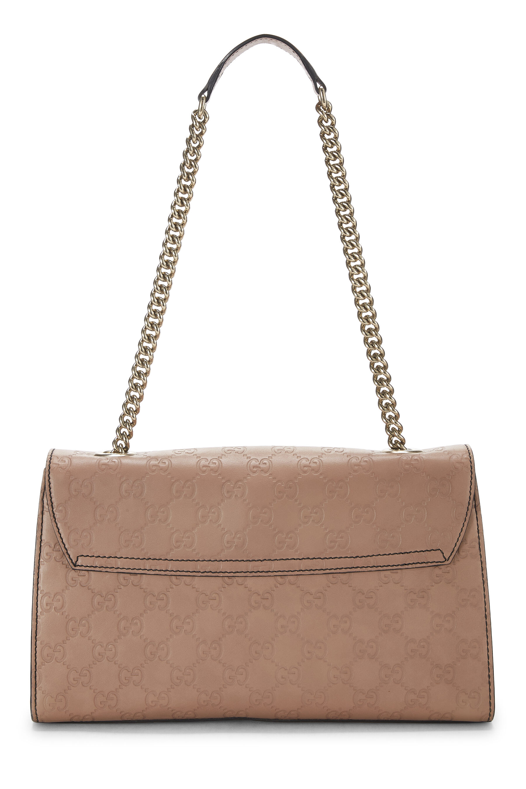 Pink Leather Emily Chain Shoulder Bag