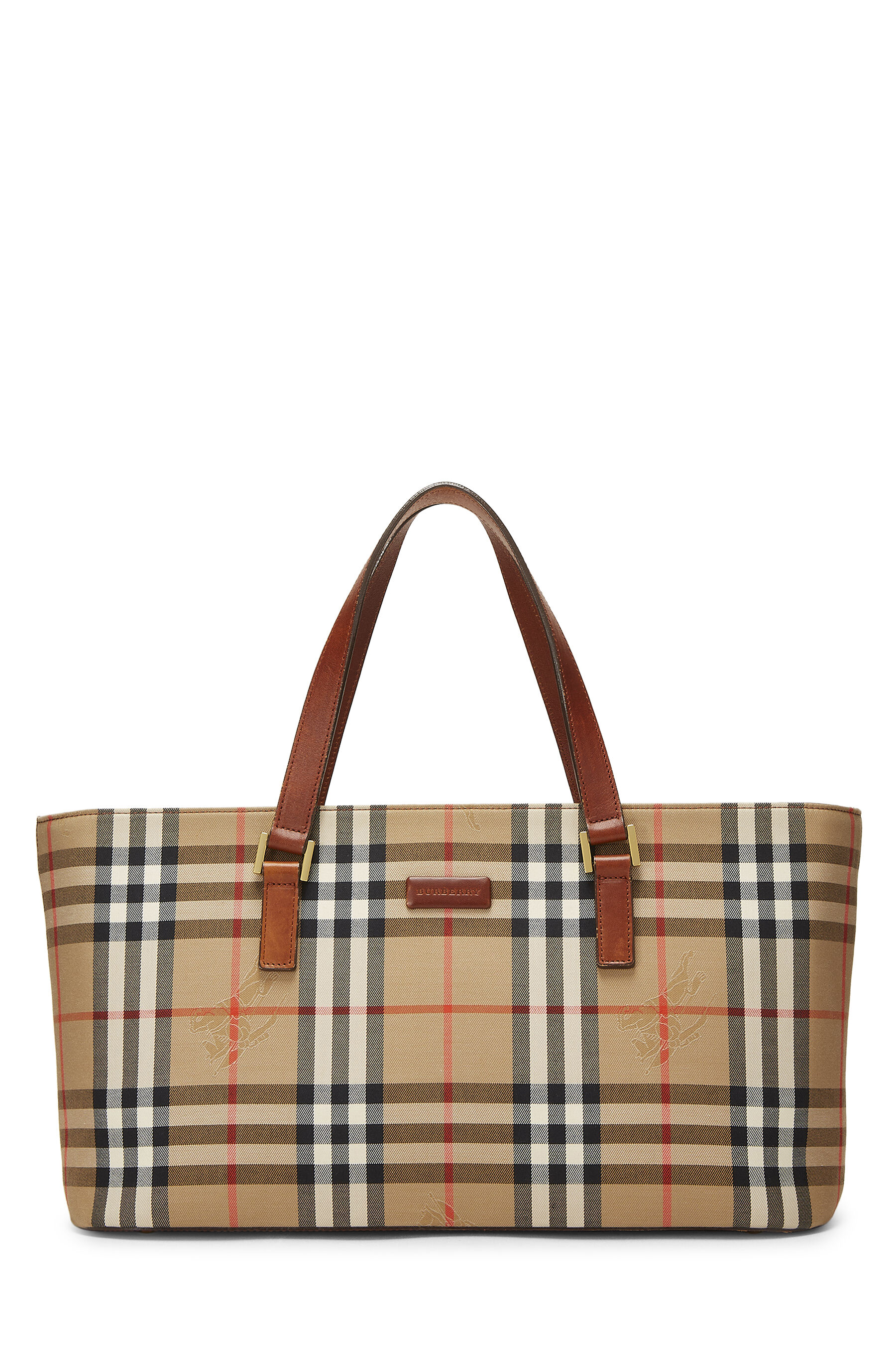 Brown Haymarket Canvas Handbag Long