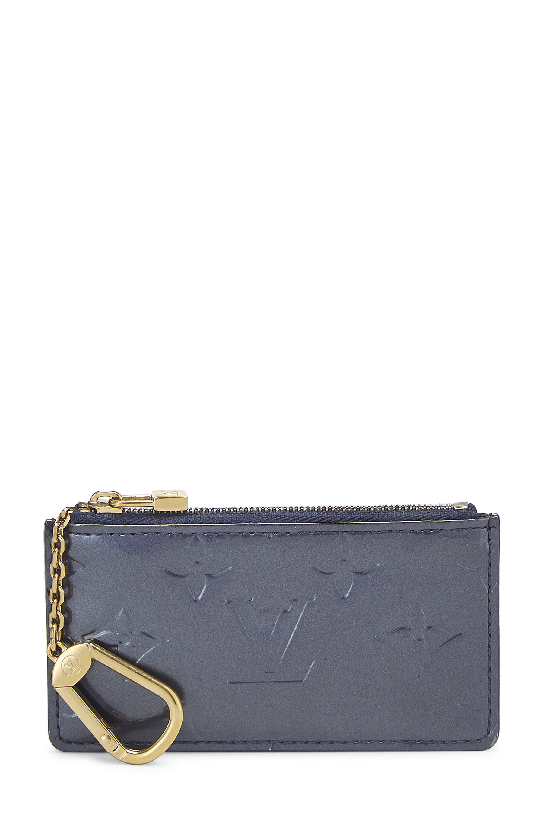 monogram vernis leather key pouch