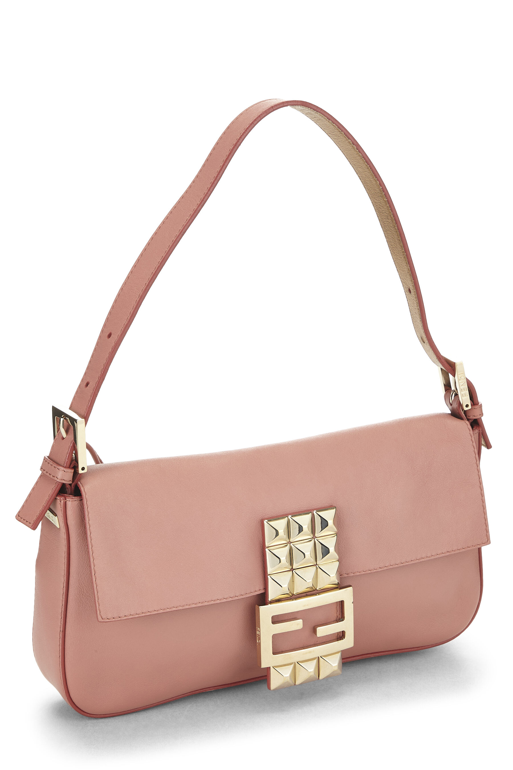 Pink Leather Baguette