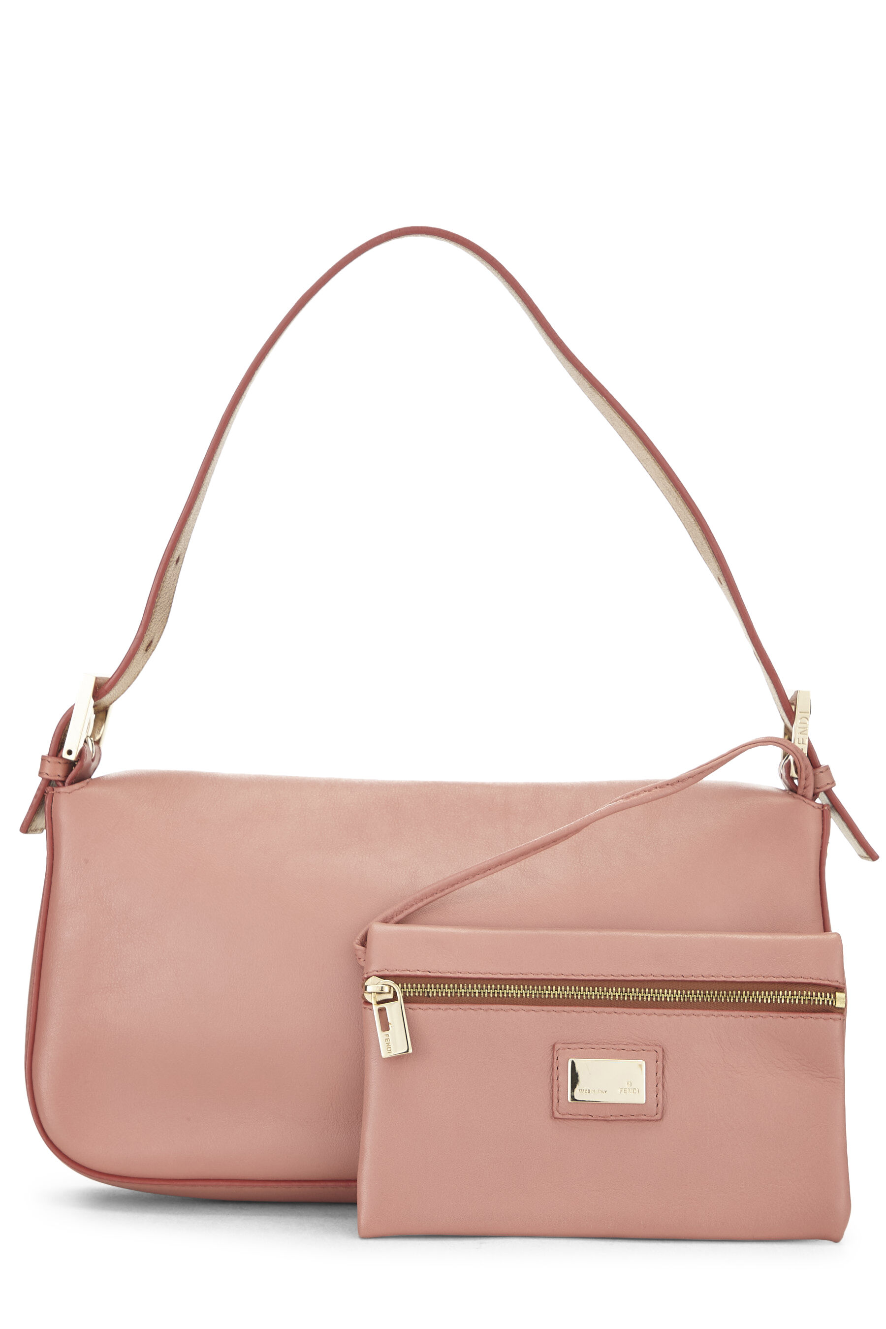 Pink Leather Baguette