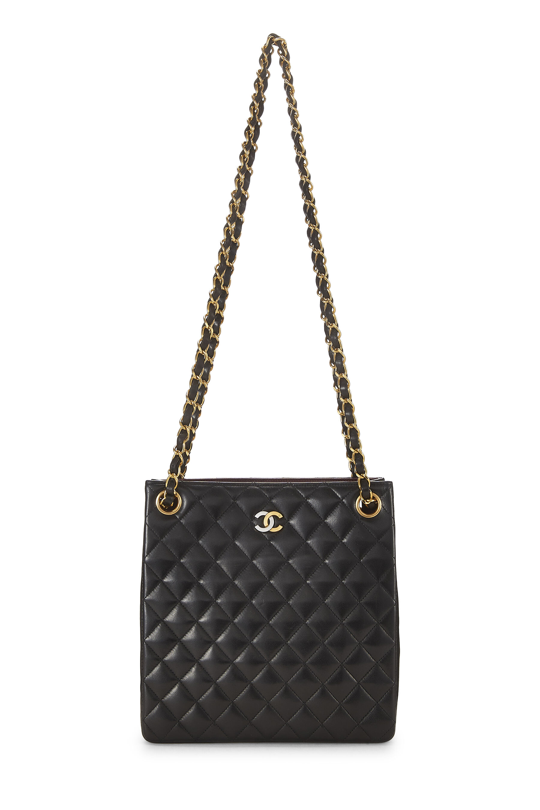 Chanel Black Quilted Lambskin Paris Limited Tote Small