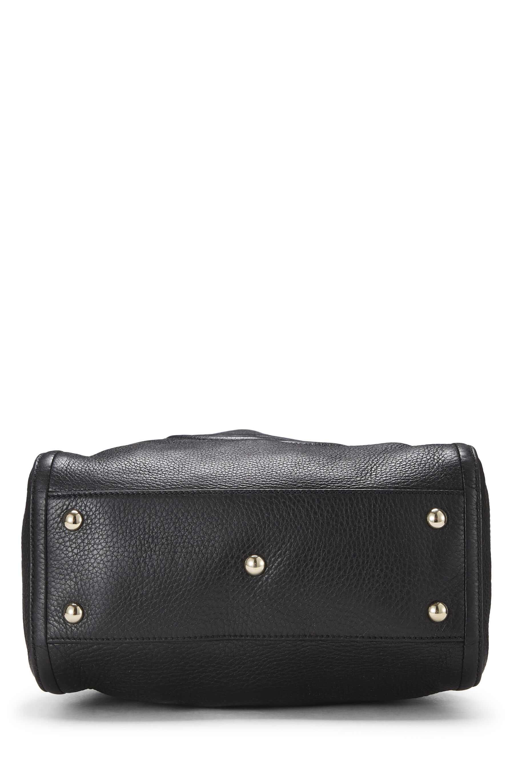 Black Leather Soho Handle Bag Small
