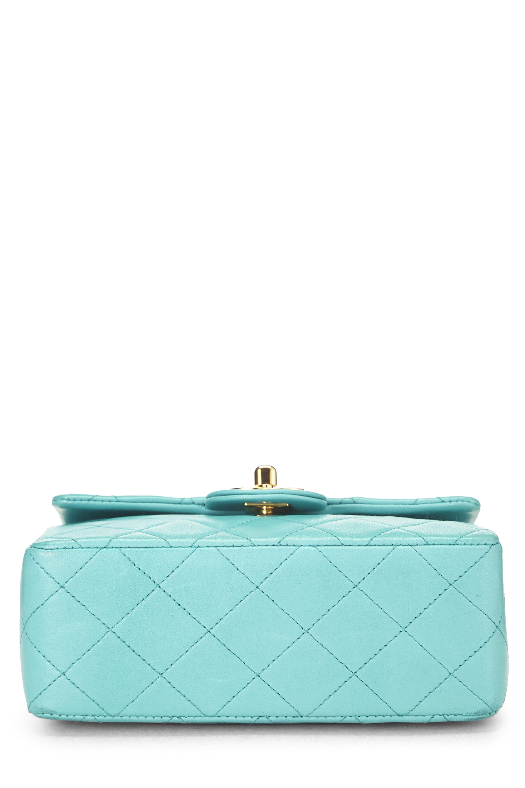 Blue Lambskin Handbag Mini