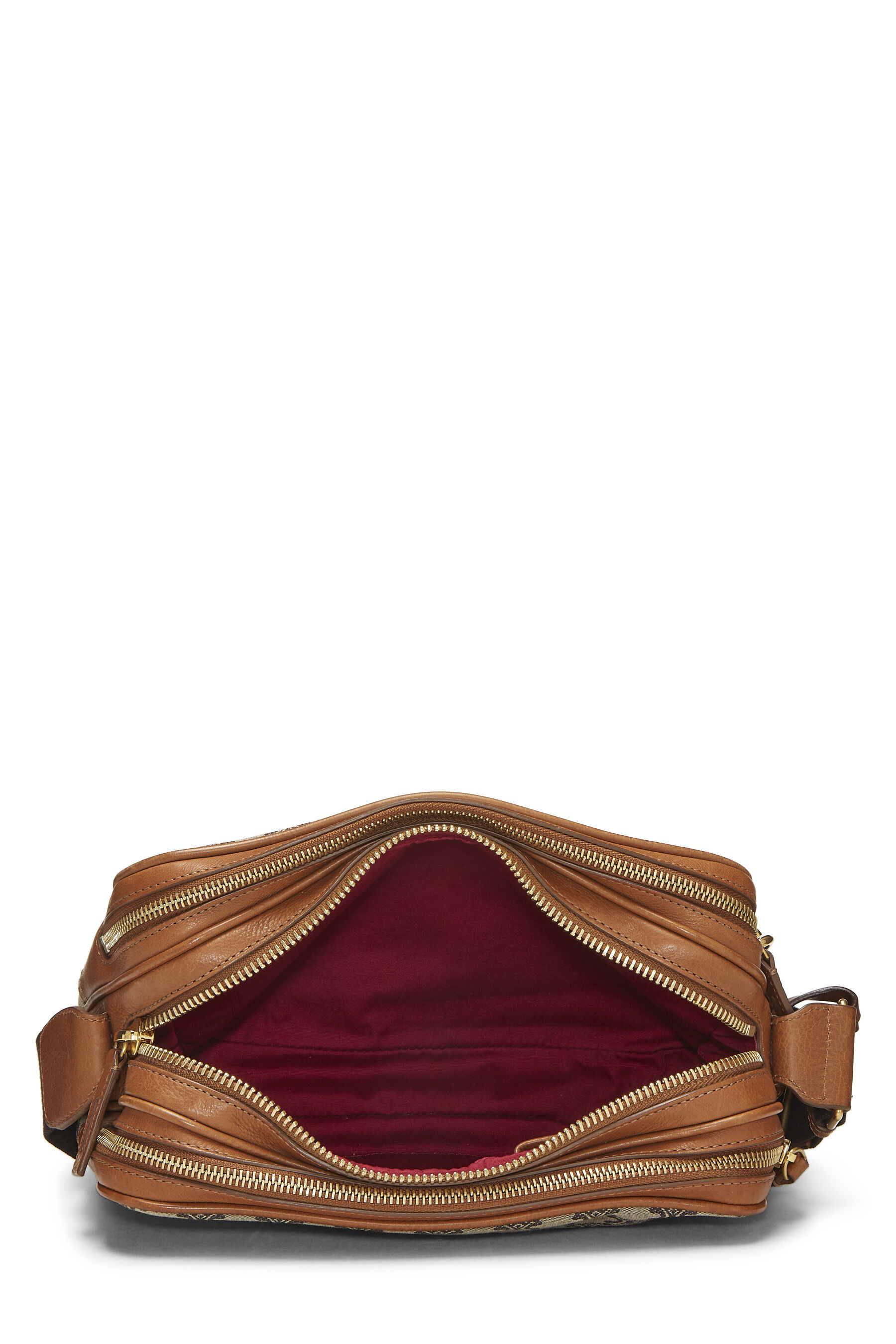 Brown Canvas Macadam Shoulder Bag