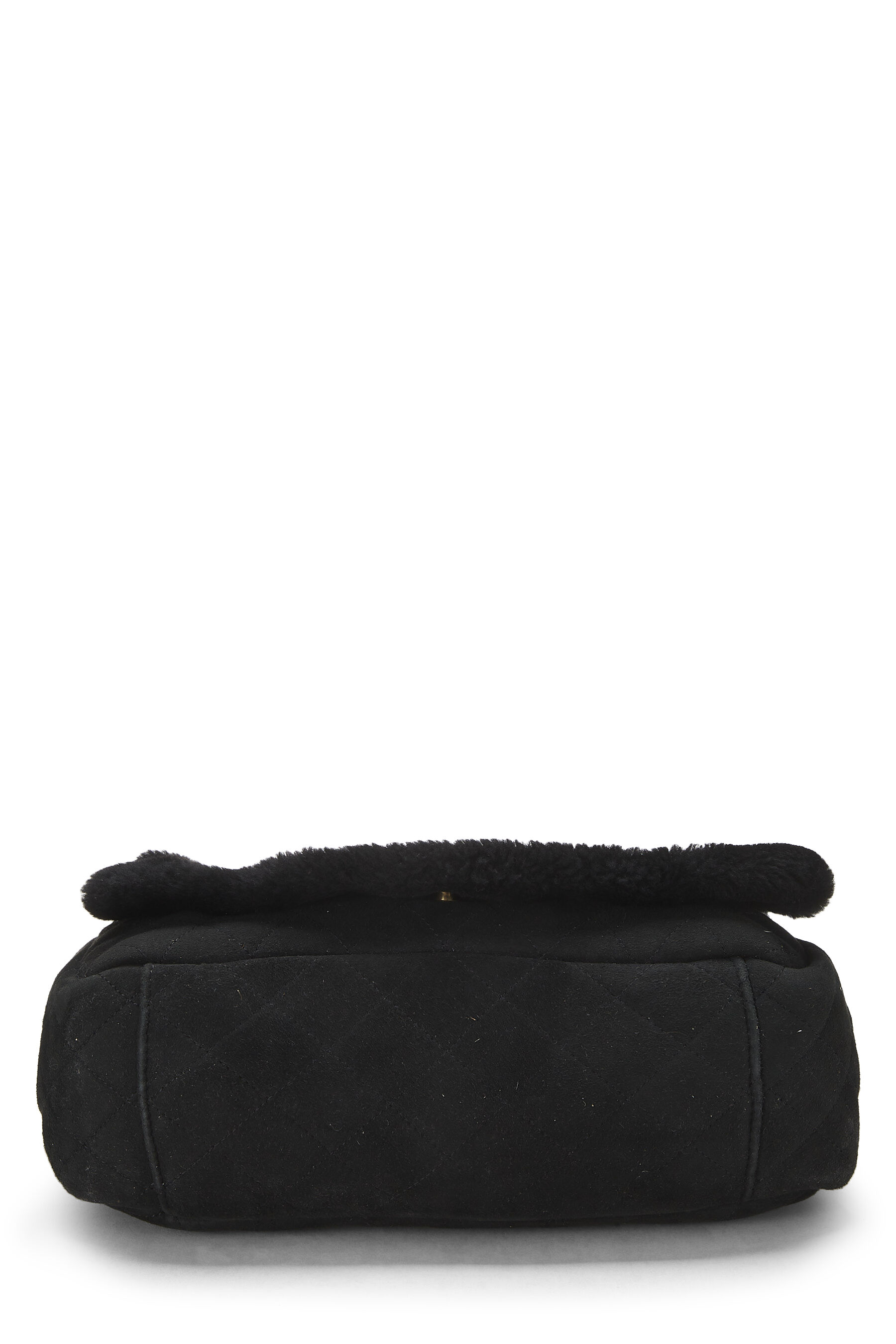 Black Shearling Shoulder Bag Small