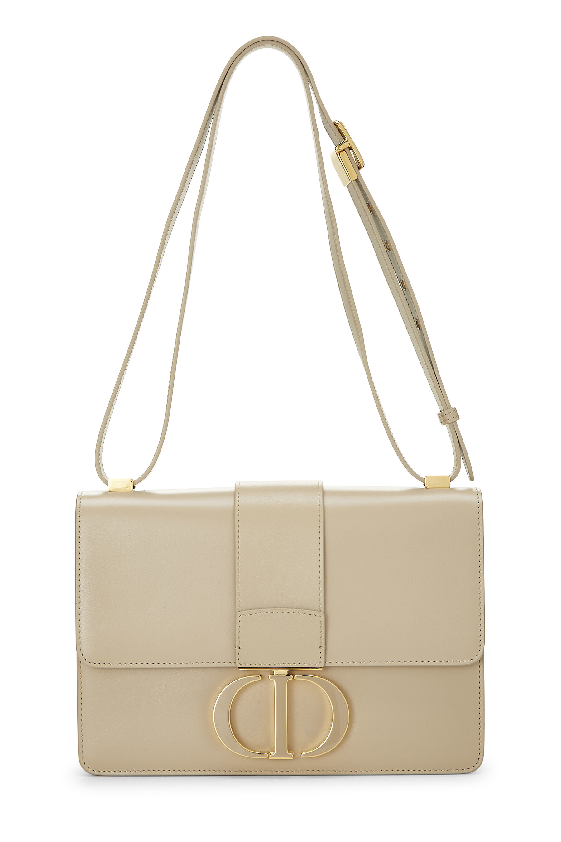 Christian Dior Beige Calfskin 30 Montaigne Shoulder Bag