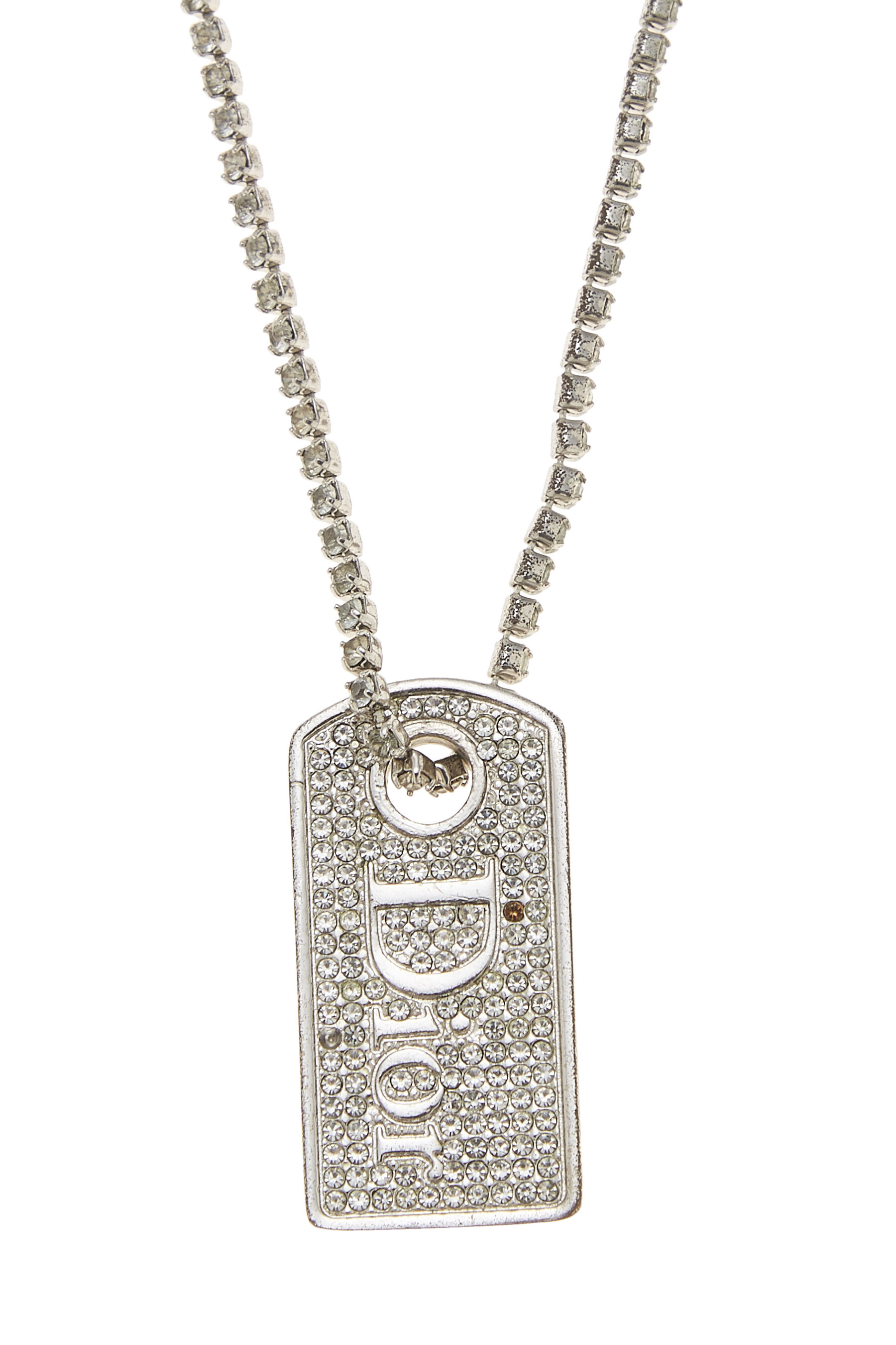 Silver & Crystal Pendant Necklace
