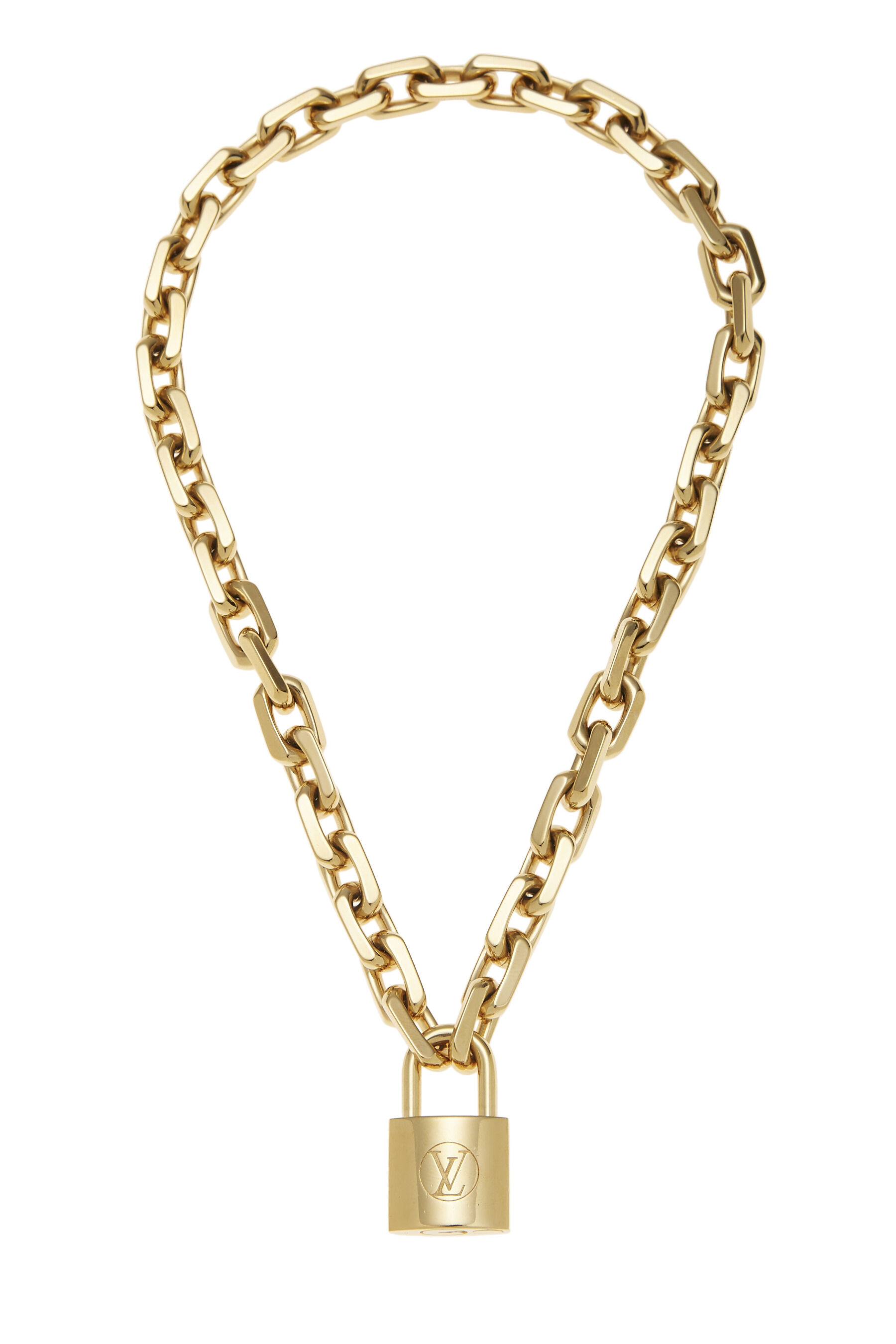 Gold LV Edge Cadenas Necklace