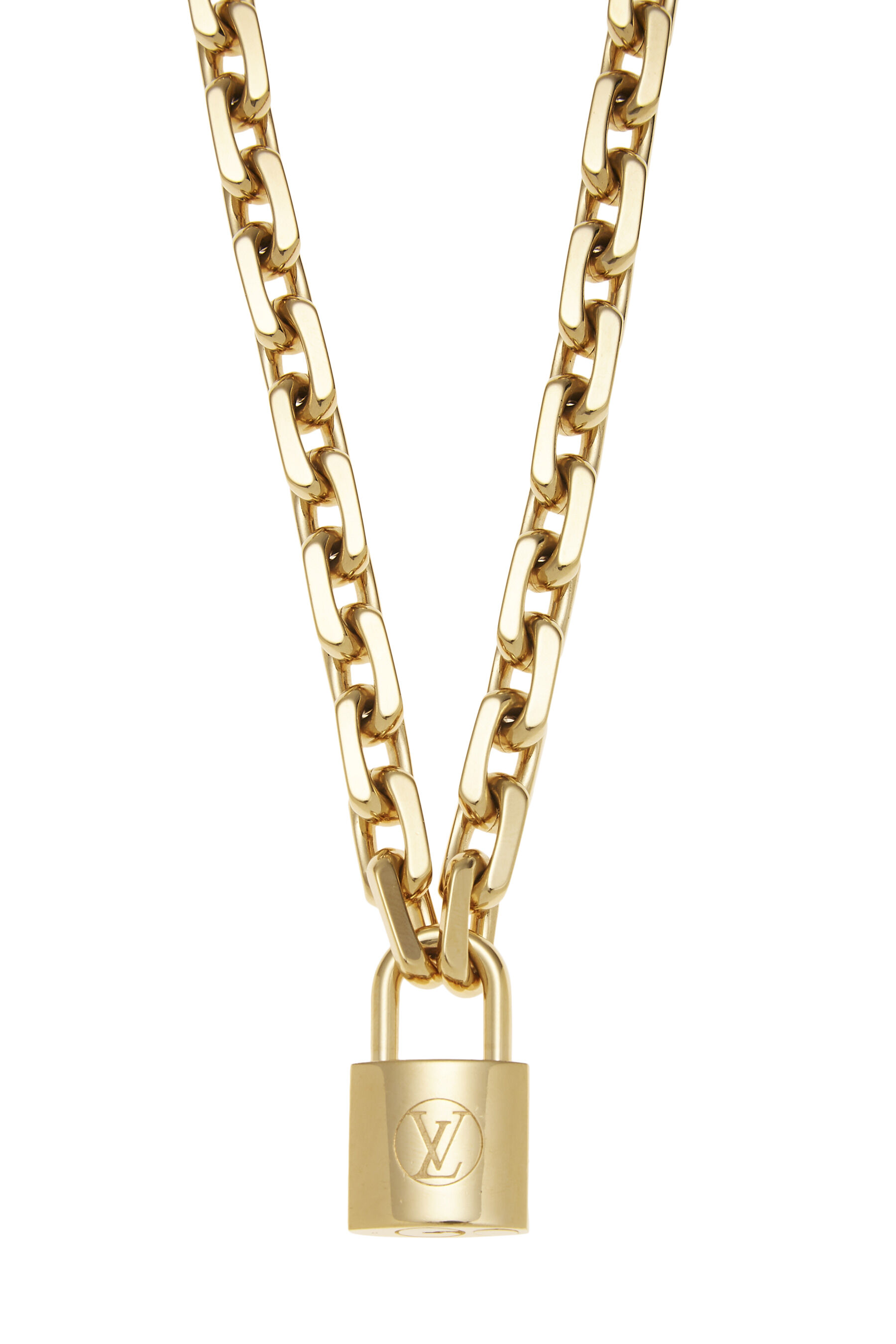Gold LV Edge Cadenas Necklace