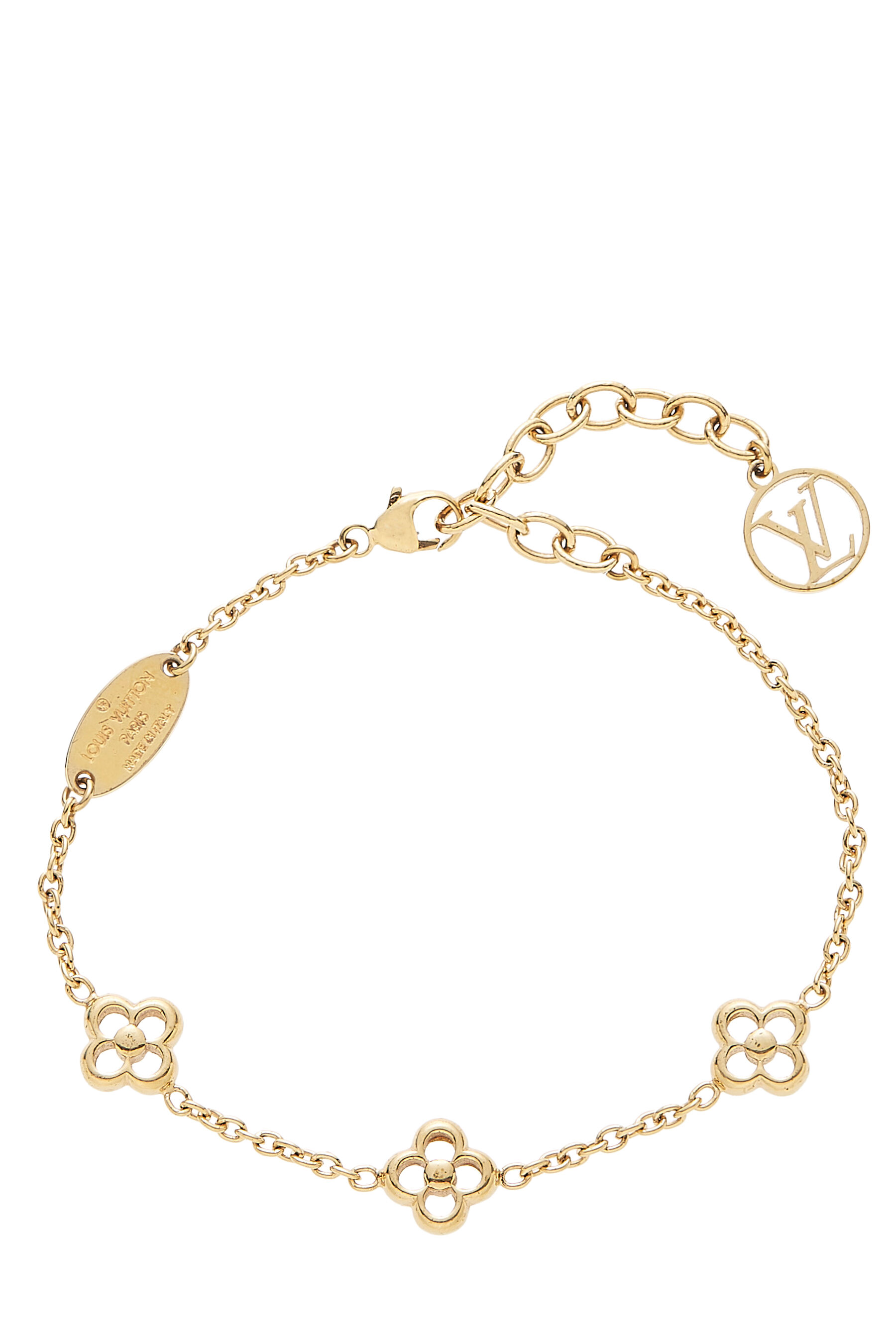 Gold Logo Flowerful Bracelet