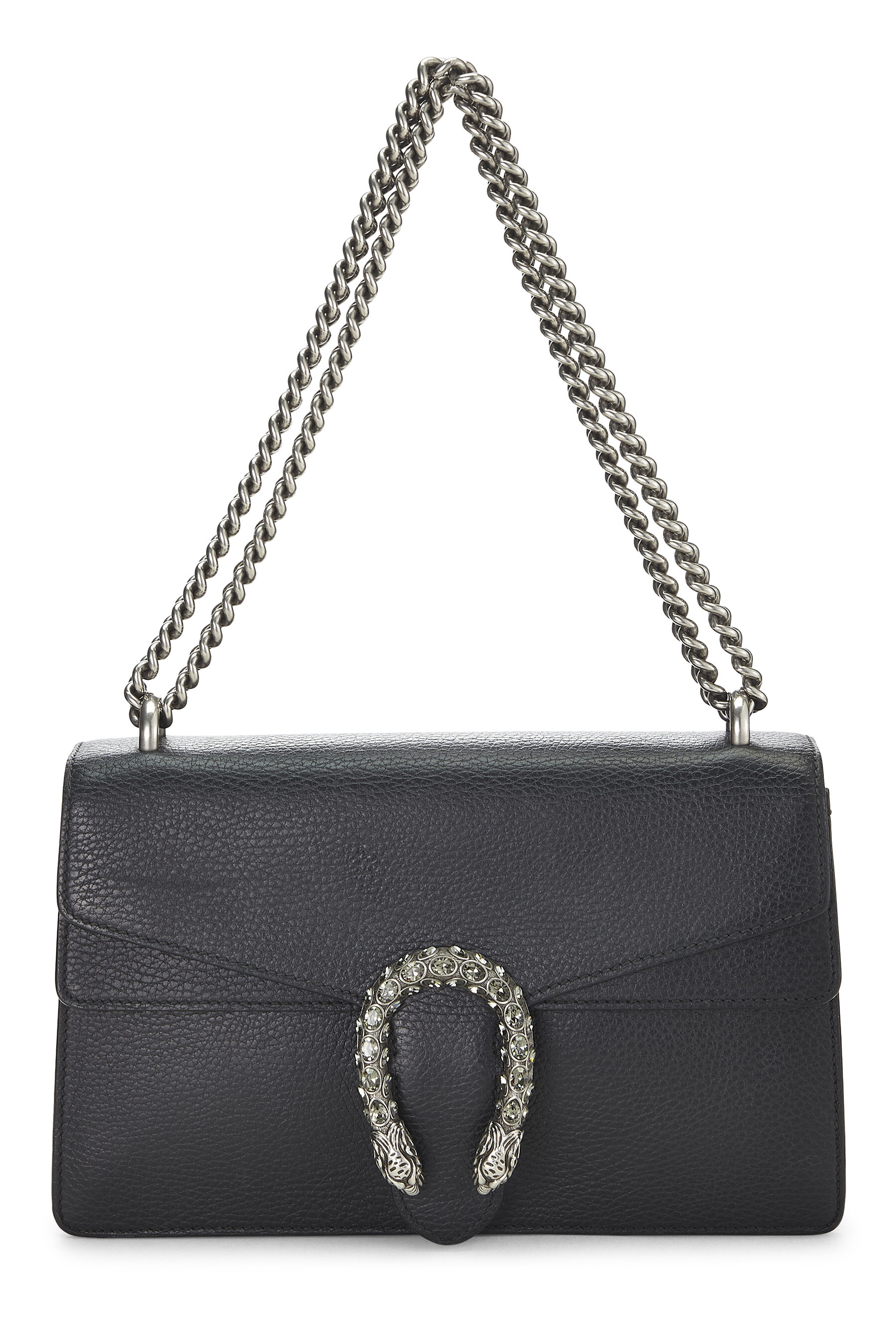 Gucci - Black Leather Dionysus Shoulder Bag Small
