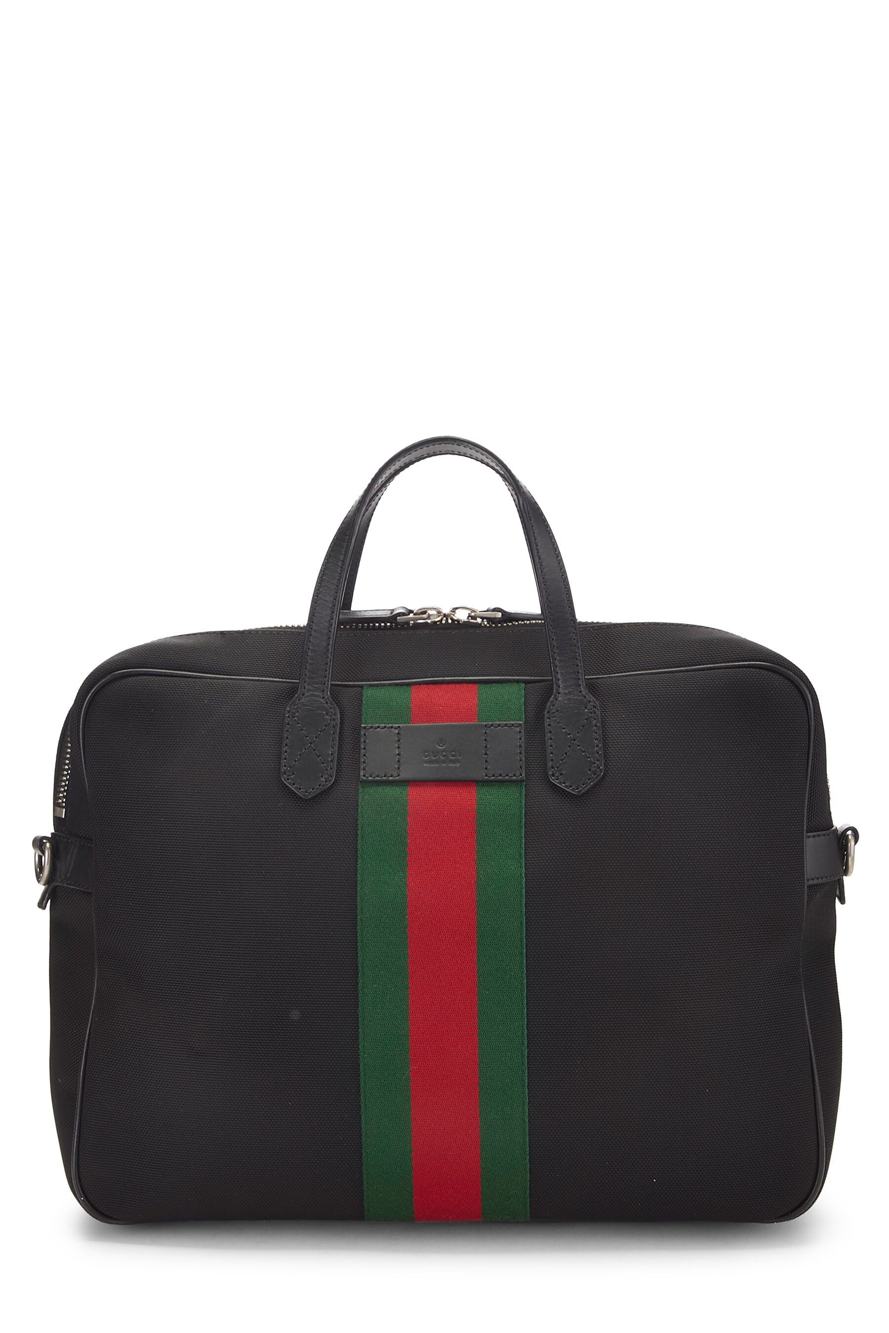 Gucci - Black Techno Canvas Briefcase