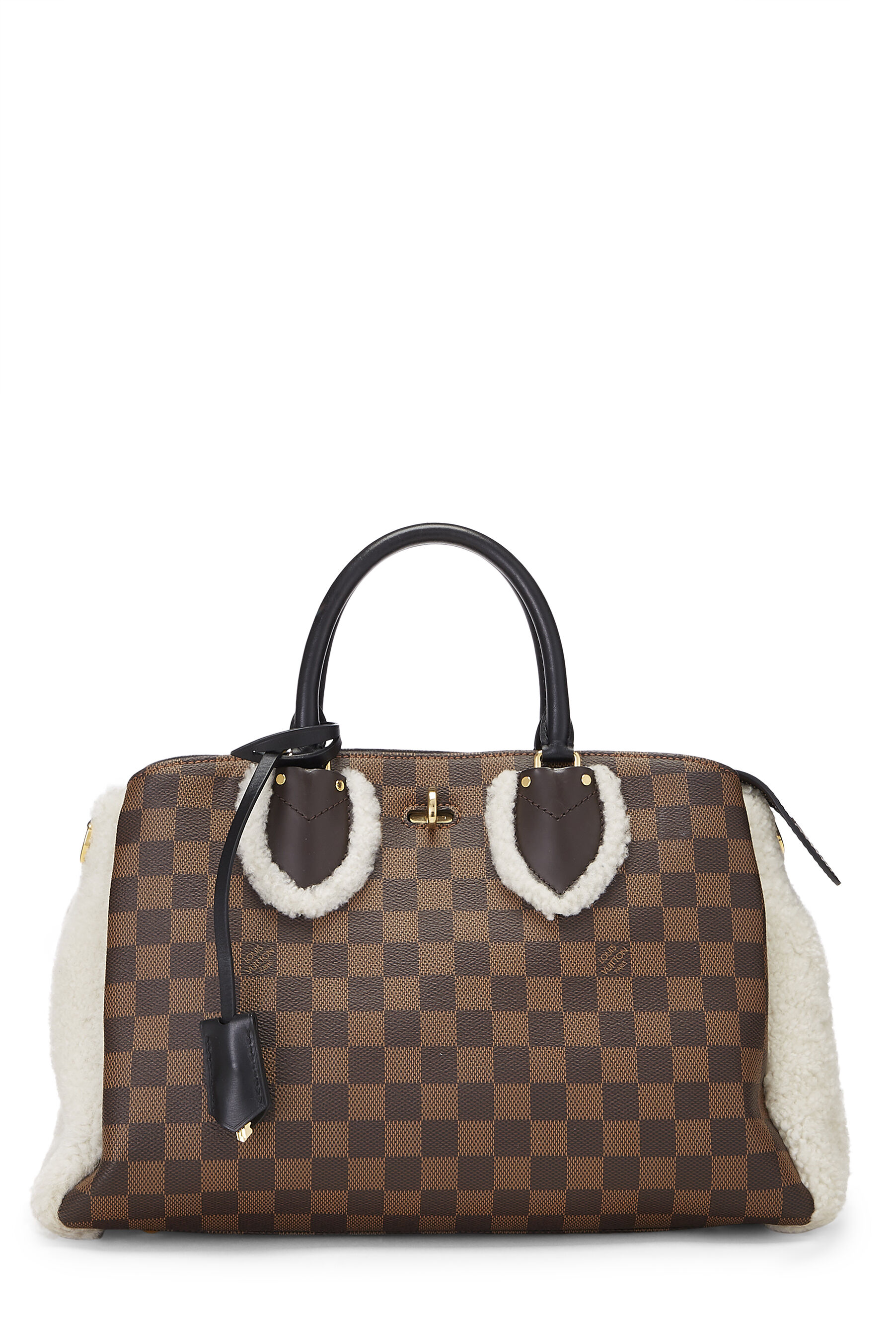 Louis Vuitton - Damier Ebene Shearling Normandy